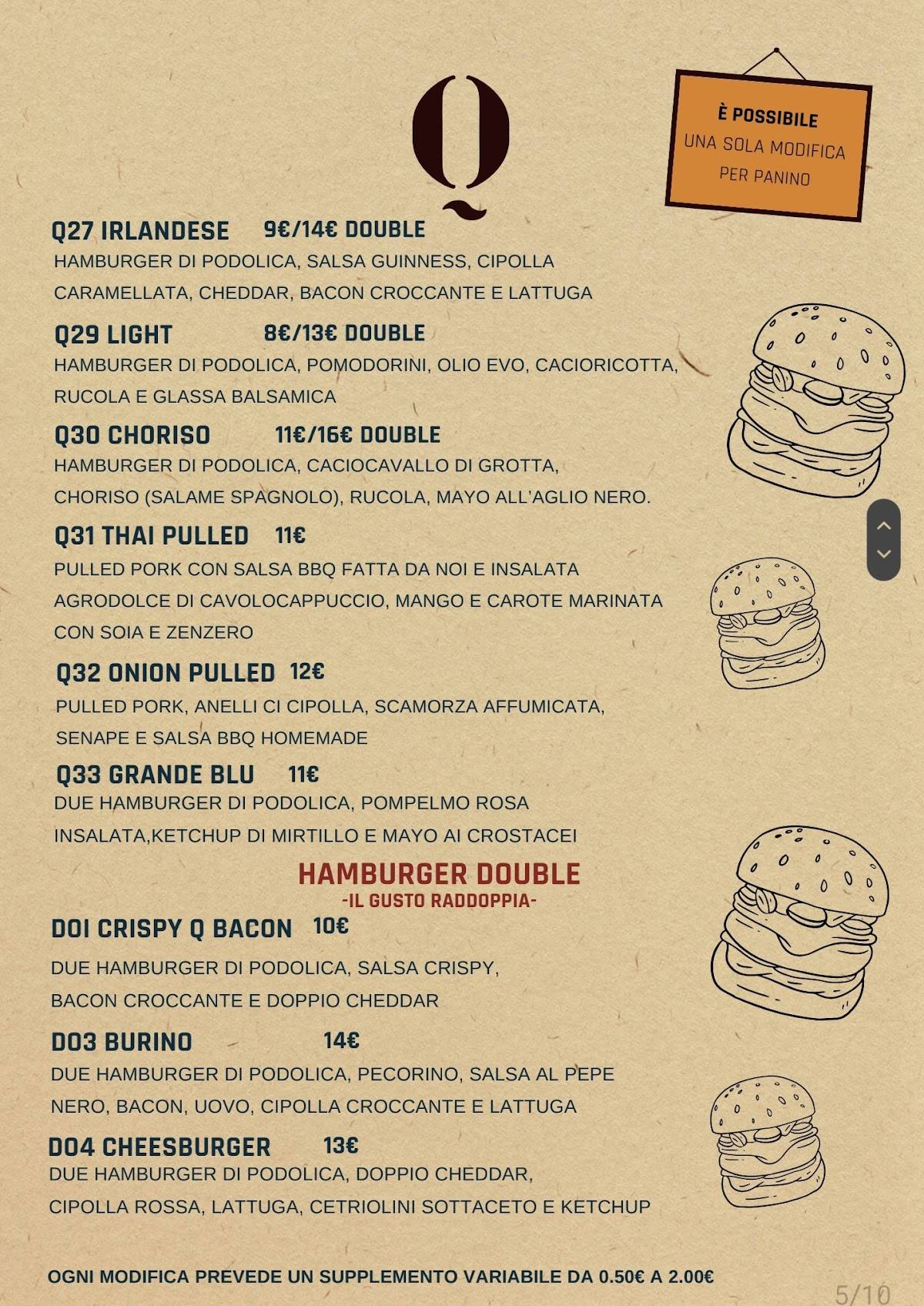 Menu di Quadro Putignano 