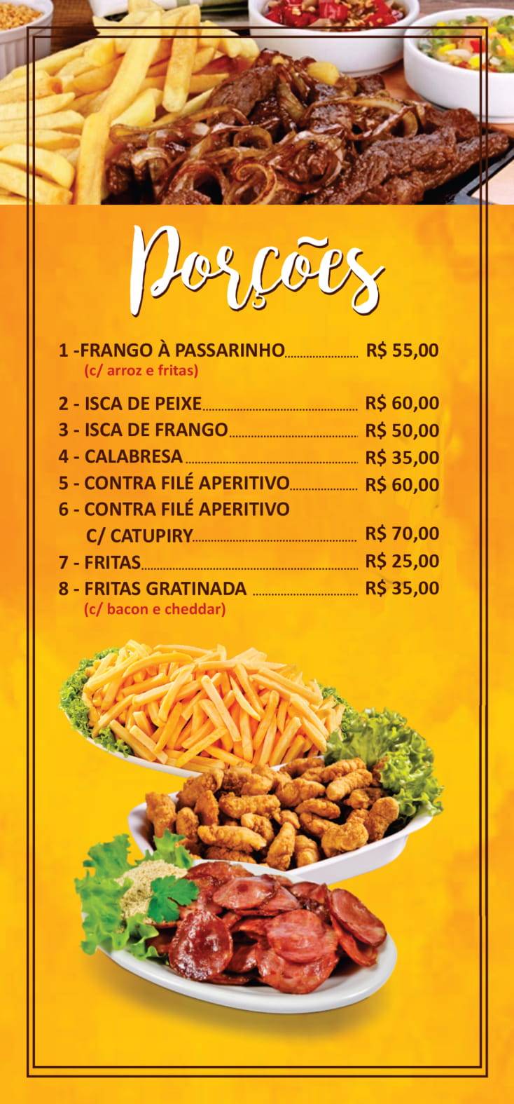 RESTAURANTE E PIZZARIA PAQUITO cardápio