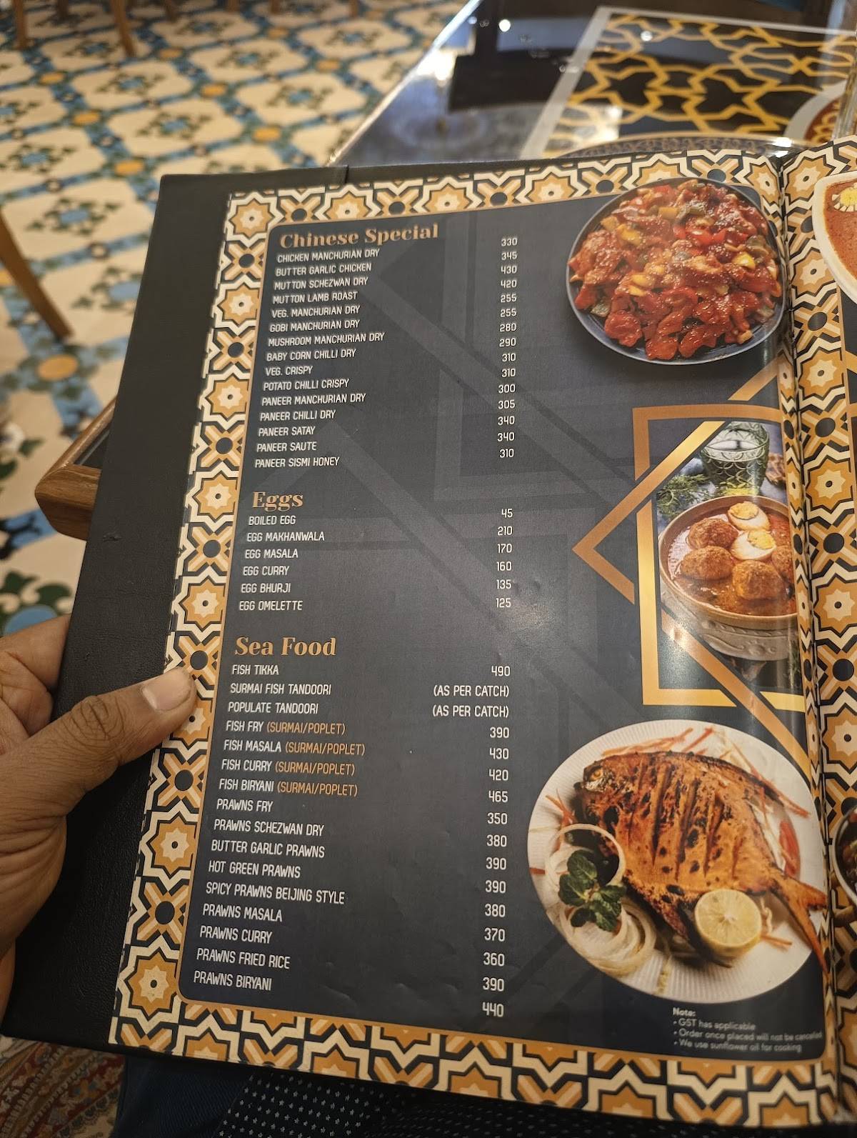 Rahamatulla Restaurant menu