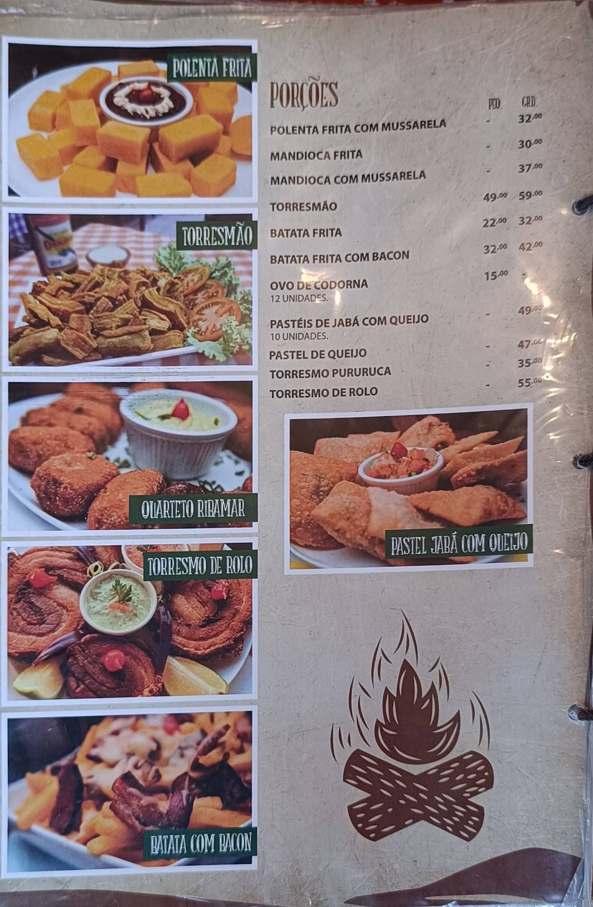 Restaurante Jabá do Ribamar cardápio