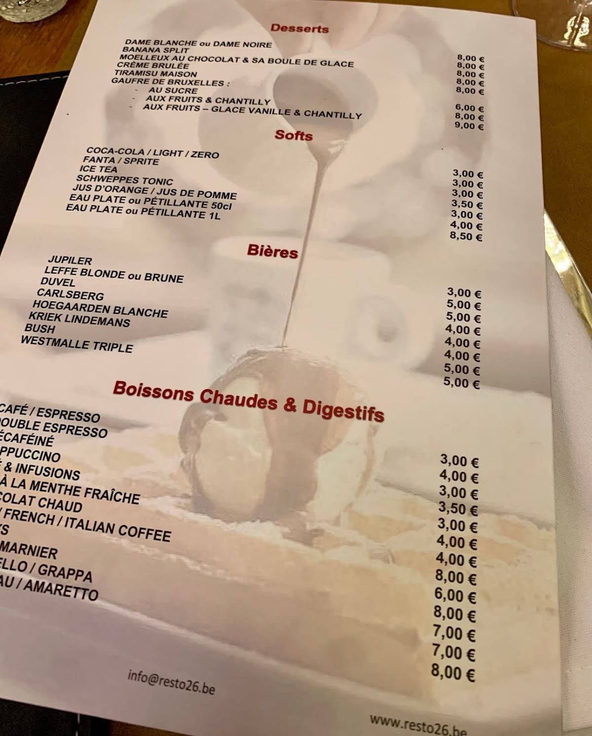 Menu de Resto 26