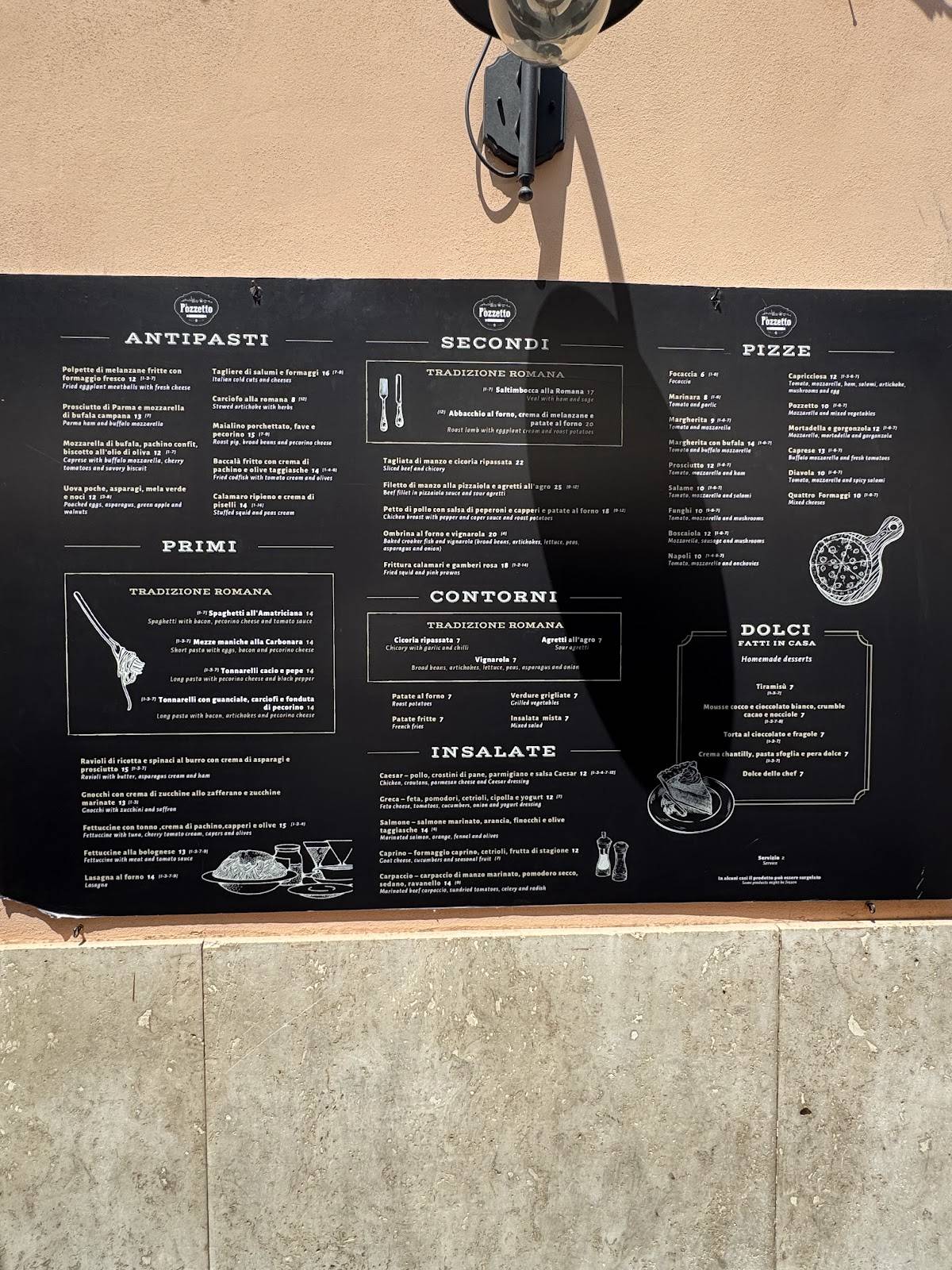 Menu di Il Pozzetto 
