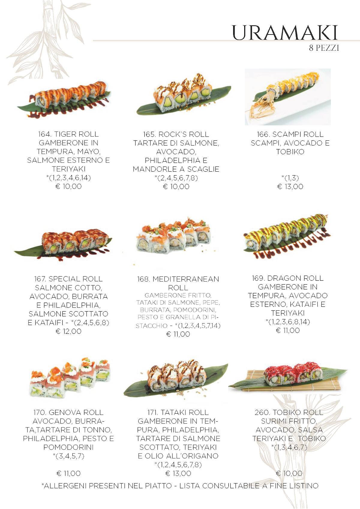Menu di Ristorante Orientale Huan 