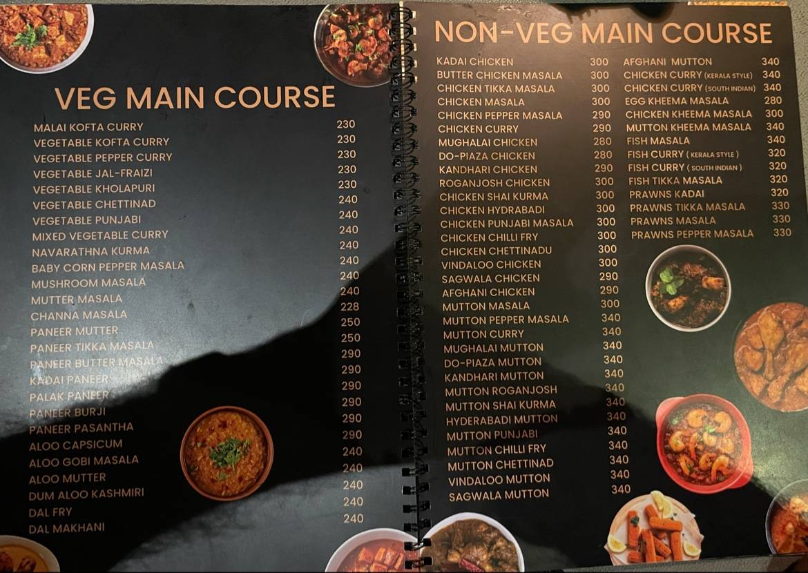 Royal Choice Restaurant menu