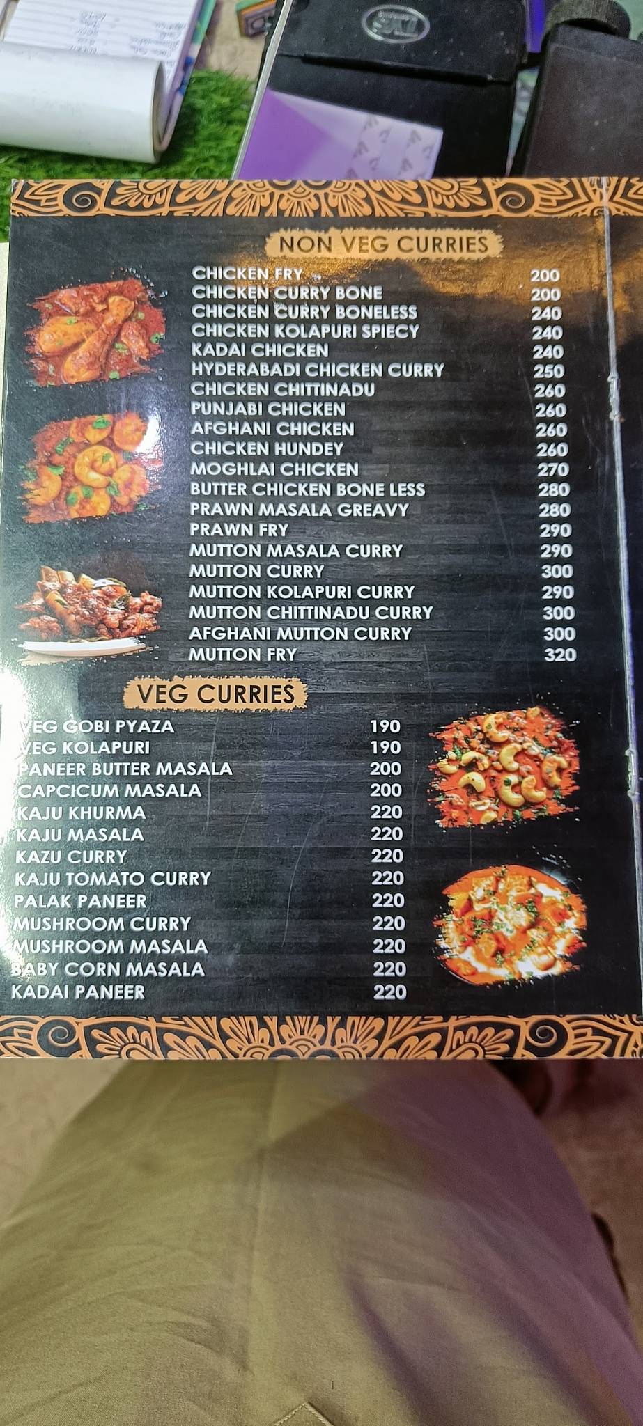 Royal Family Restaurant menu