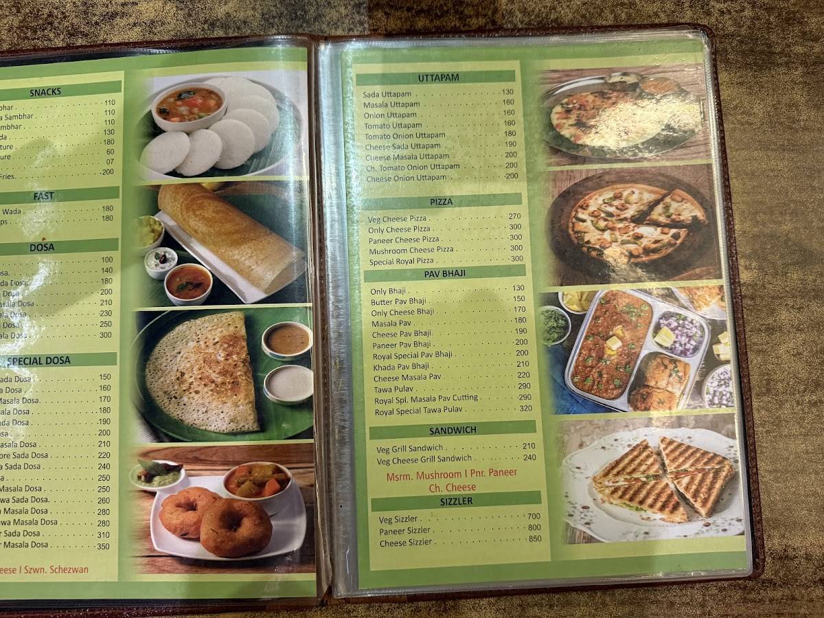 Royal Ice Cream Fine Dine (Since 1975) menu