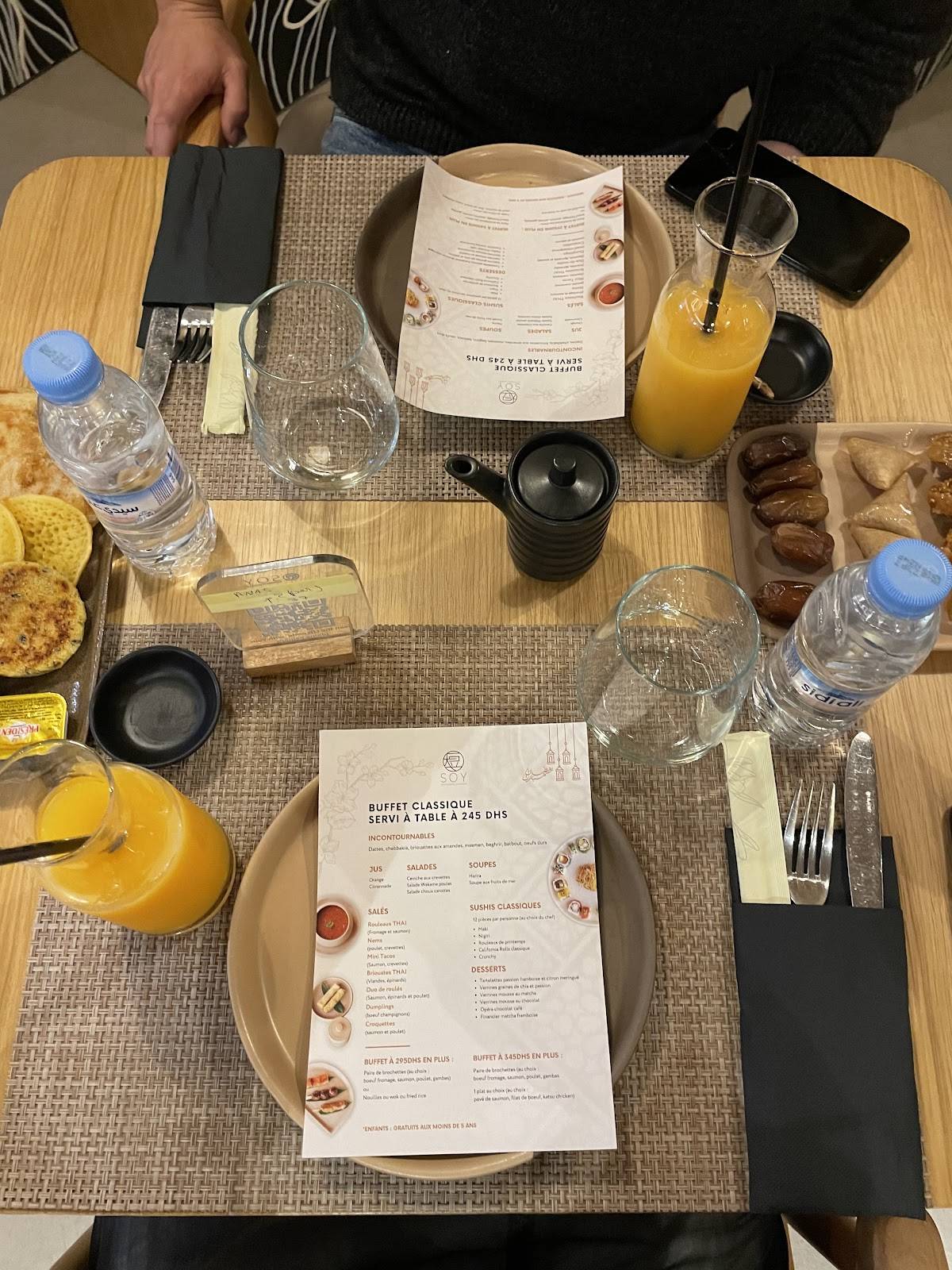 Menu de SOY