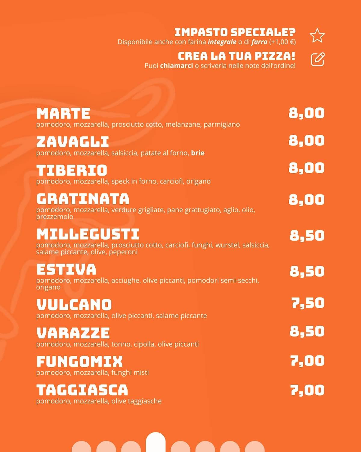 Menu di Sangiuliano Pizza 