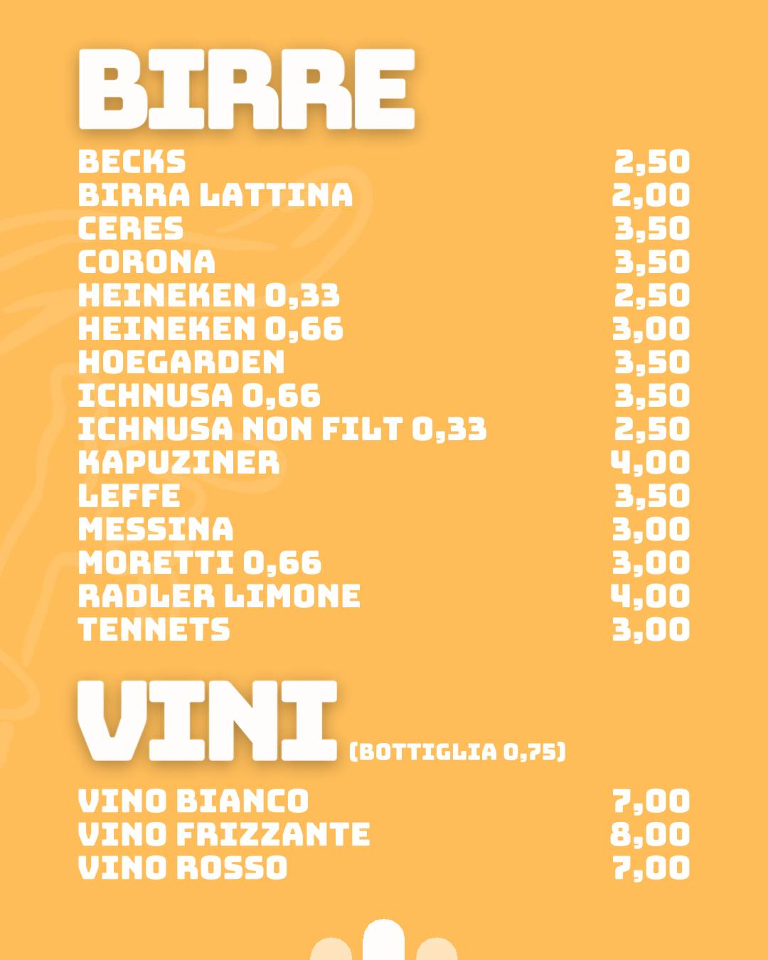 Menu di Sangiuliano Pizza 