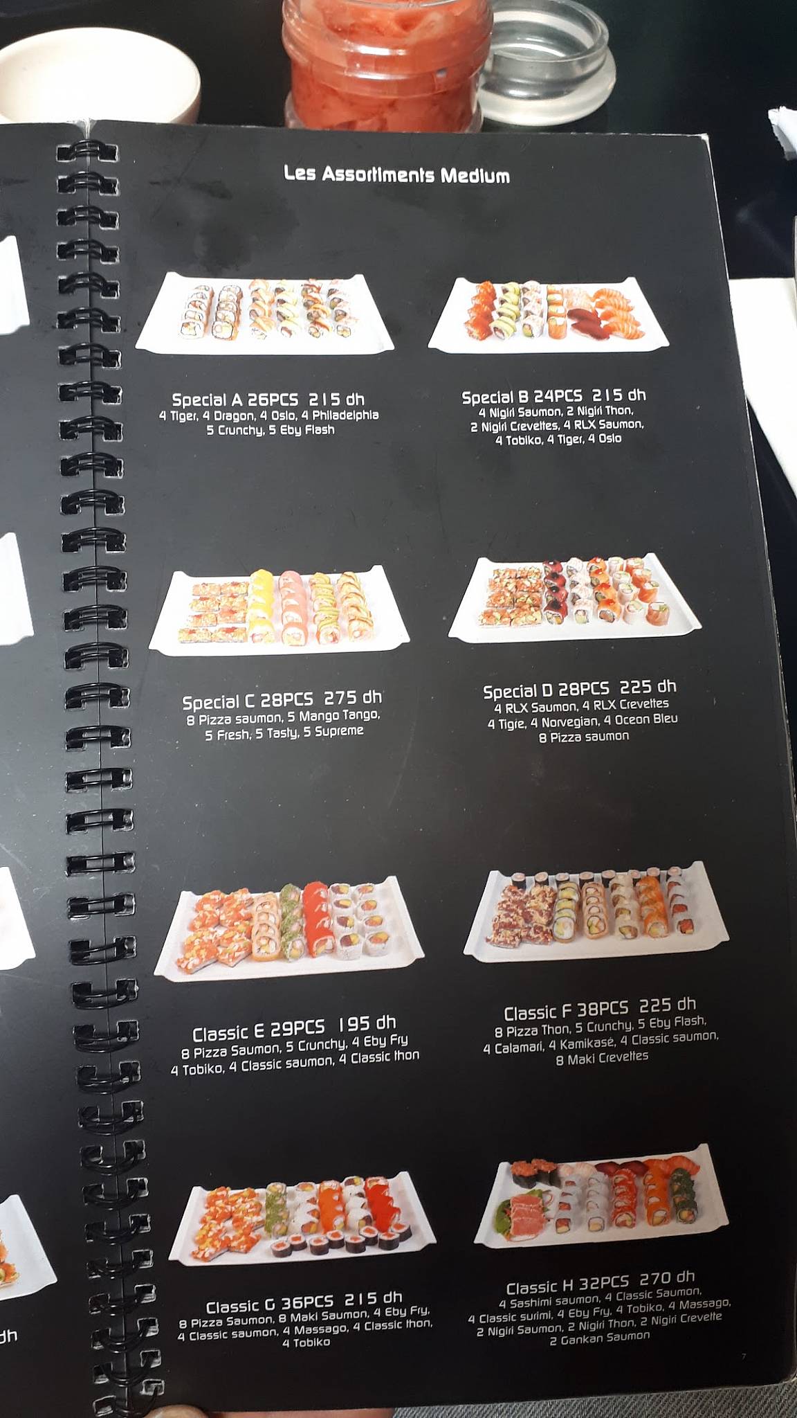 Menu de Sushi Box