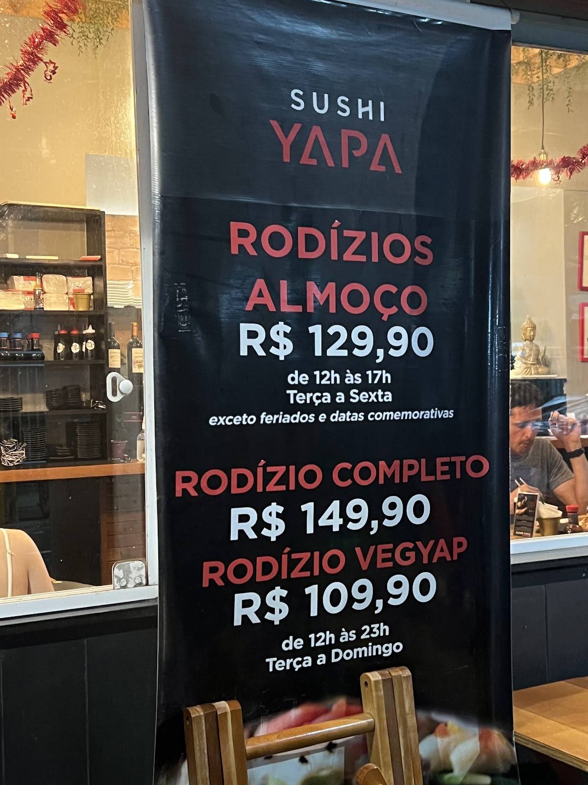 Sushi Yapa cardápio