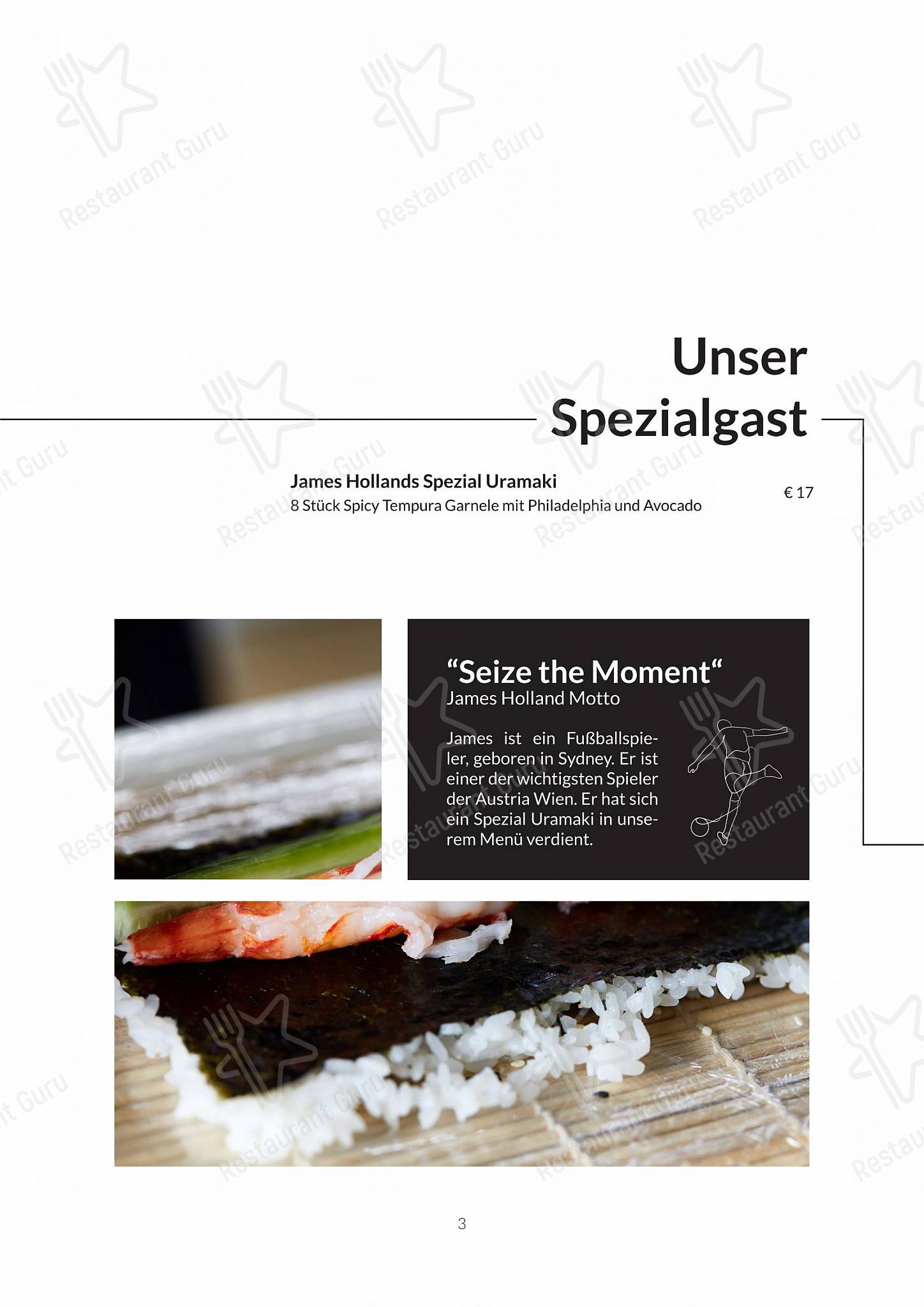 Menu de Sushiforfun