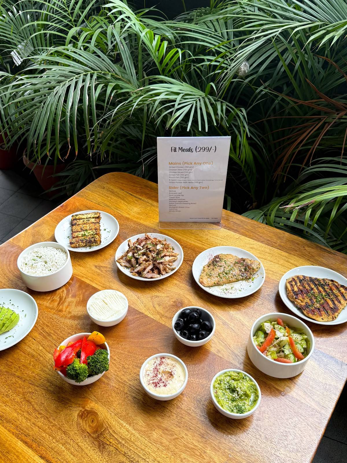Taaza Restaurant menu