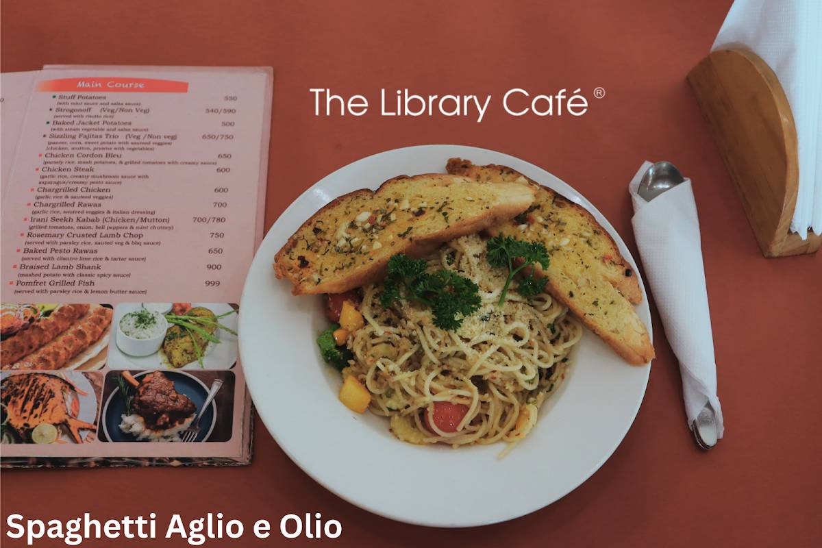 The Library Cafe menu
