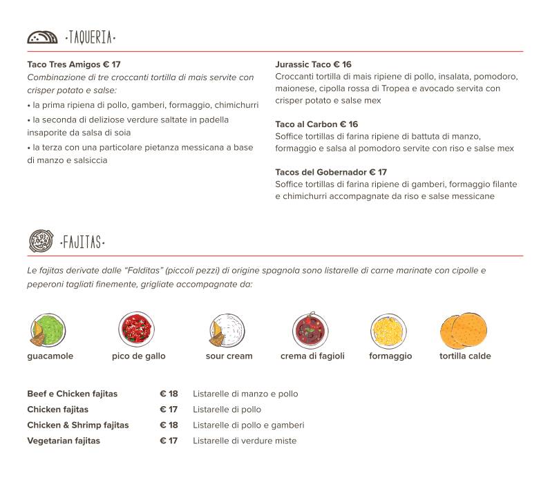 Menu di Tijuana Cafe' 2.0 