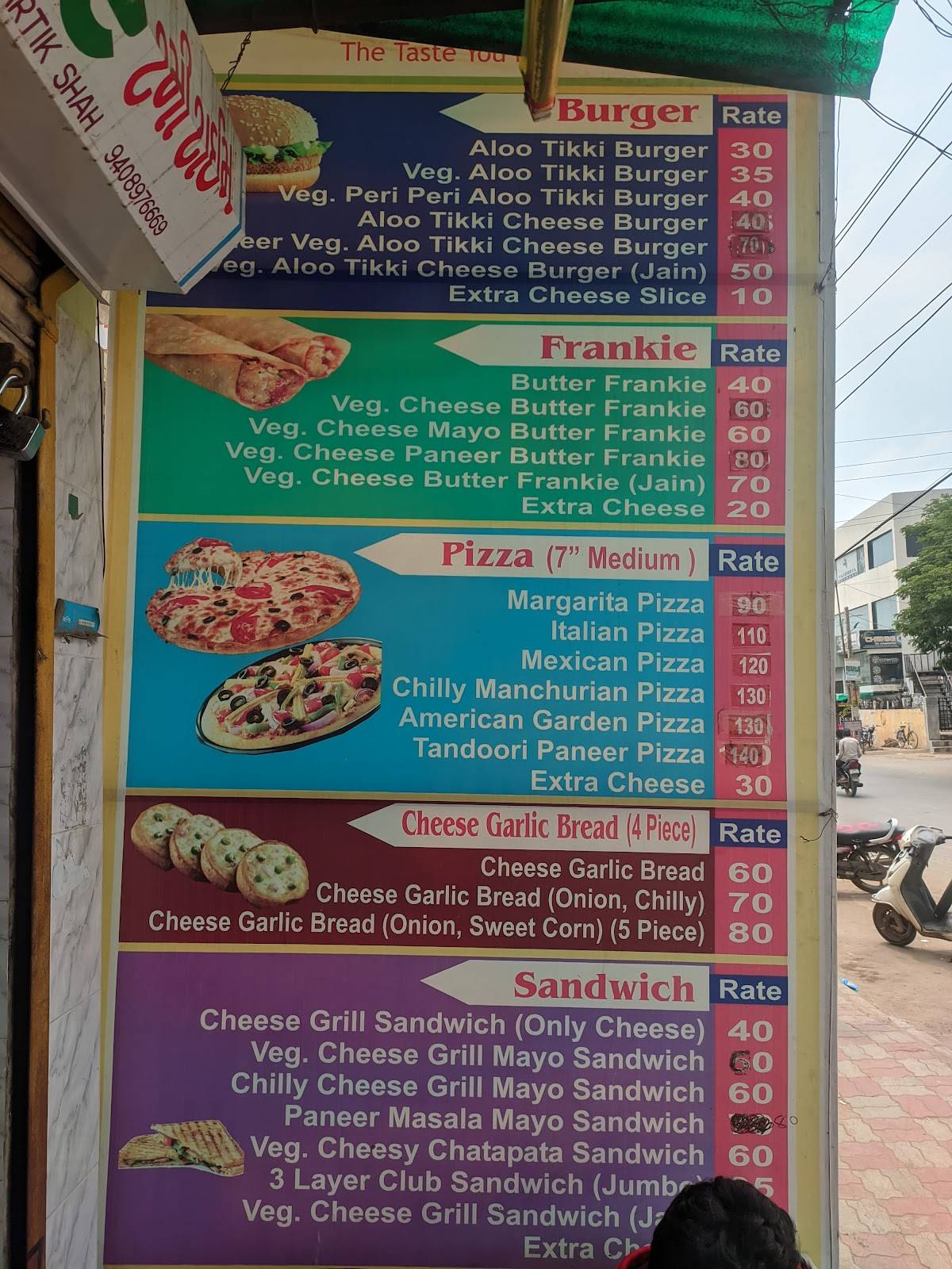 Tummy Time Cafe menu