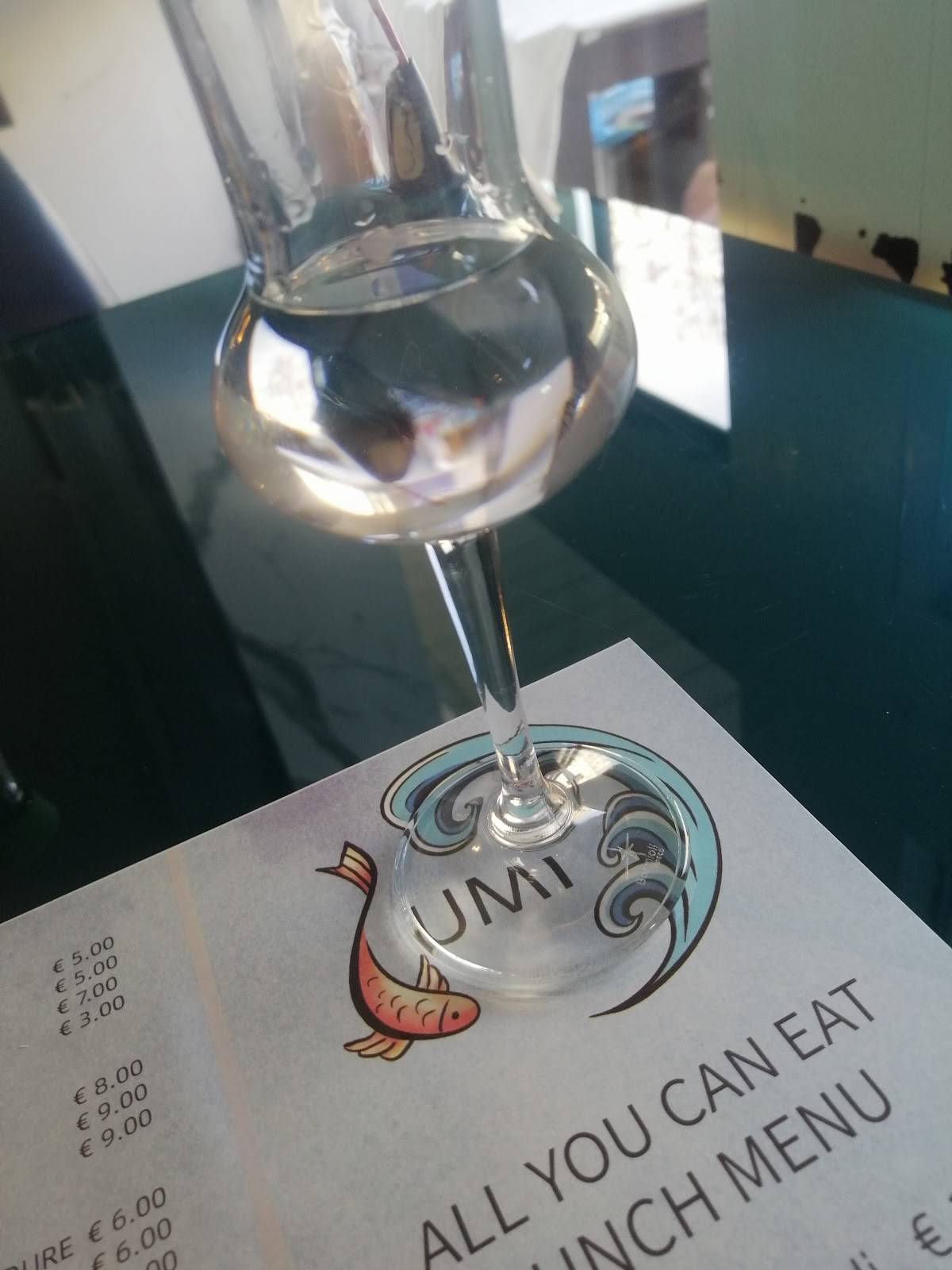 Menu di Umi sushi Fusion 