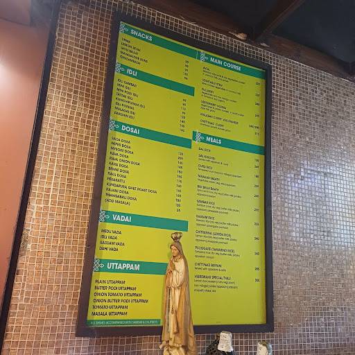 Veeraswamy Simply South Indian menu