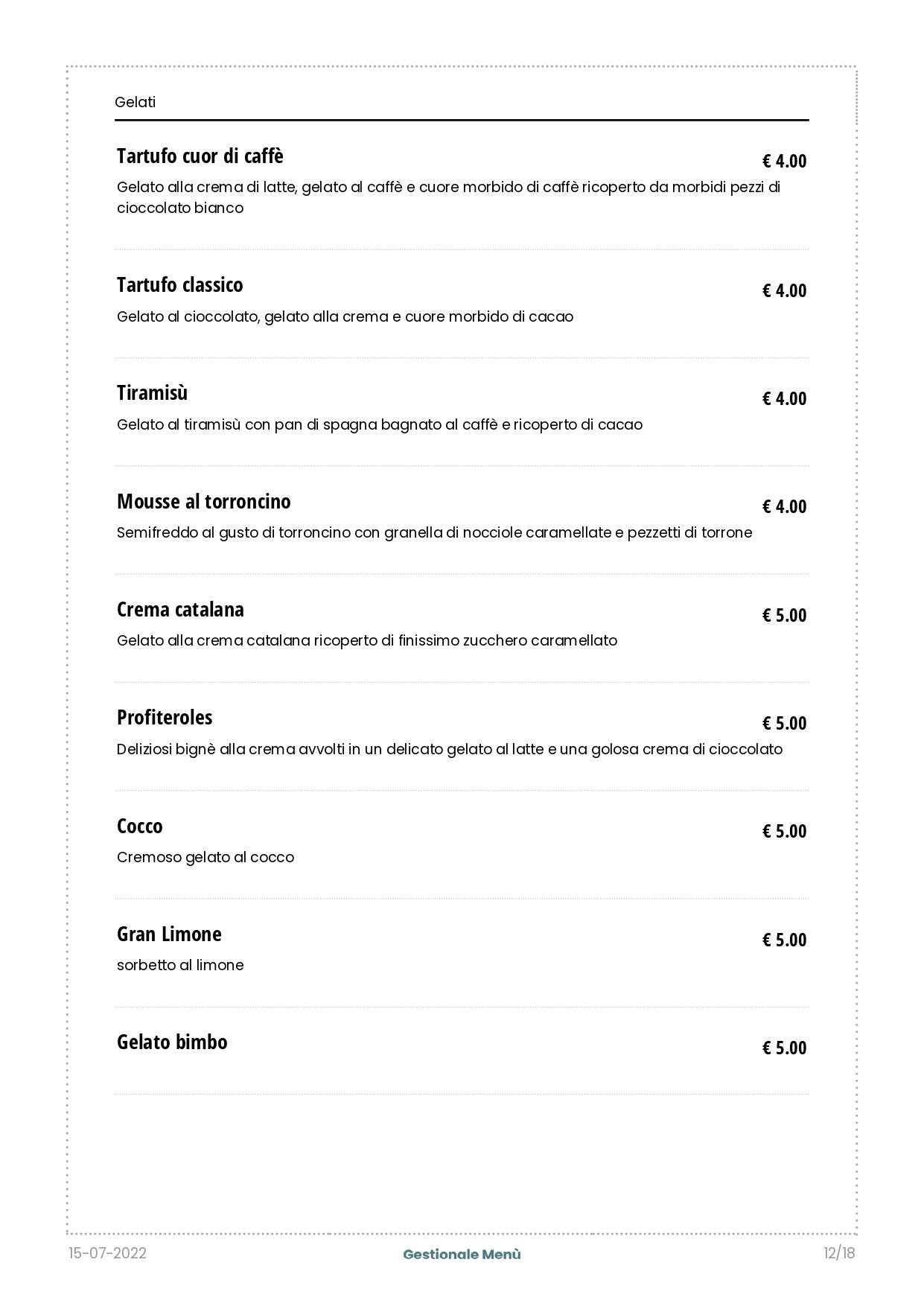 Menu di Venerius Pub 