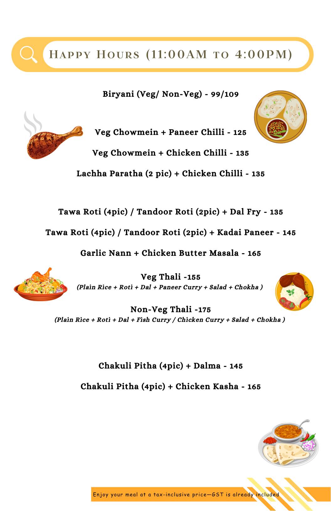 Vreehi - Multi Cuisine Restaurant (Odia, Bengali, Indian, Chinese & Continental) in Ranchi menu