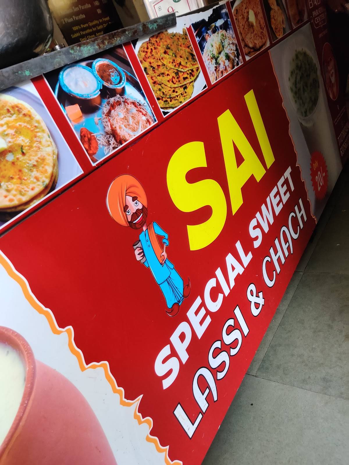 sai baba paratha menu