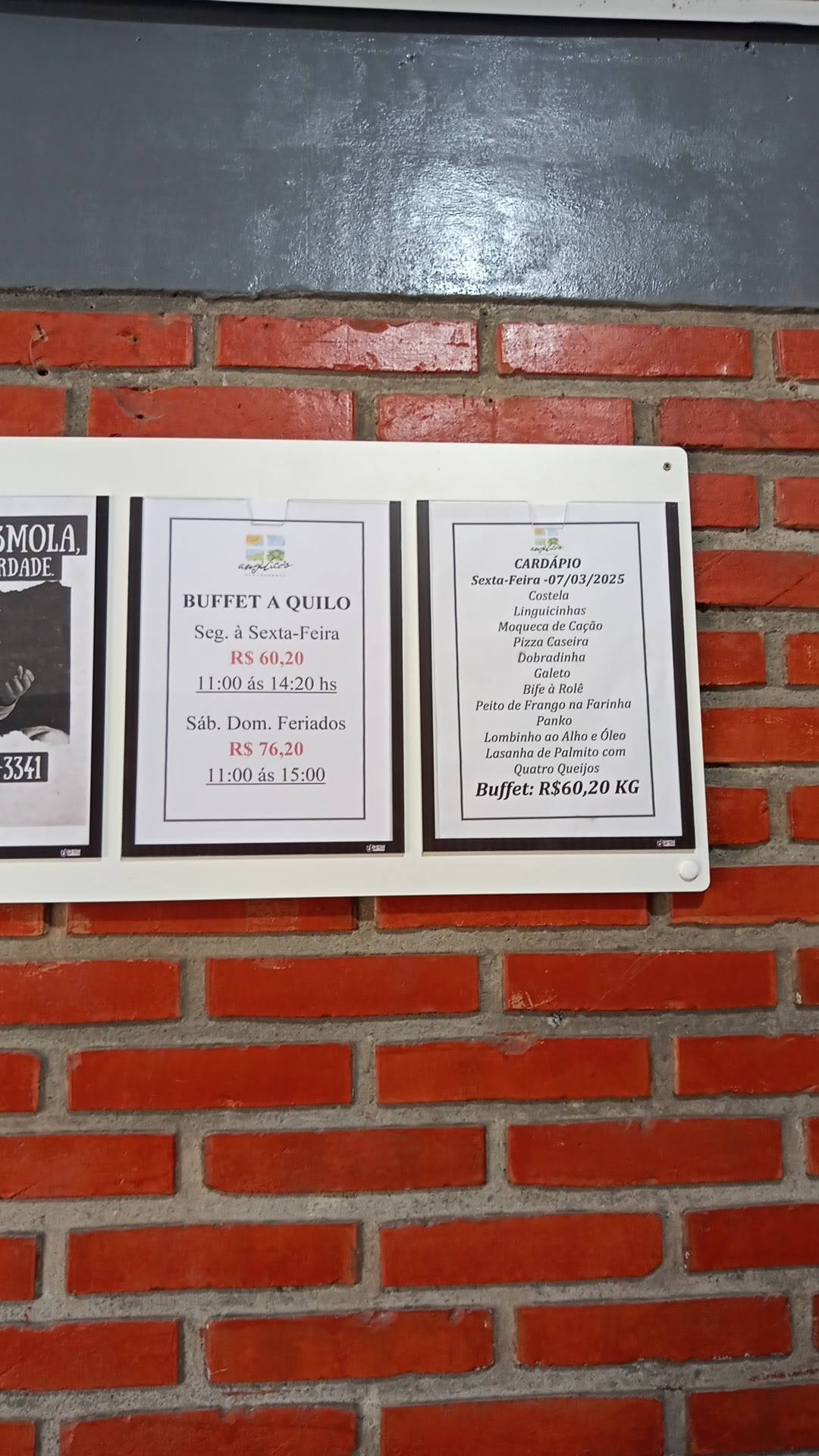 Restaurante Angélicos cardápio