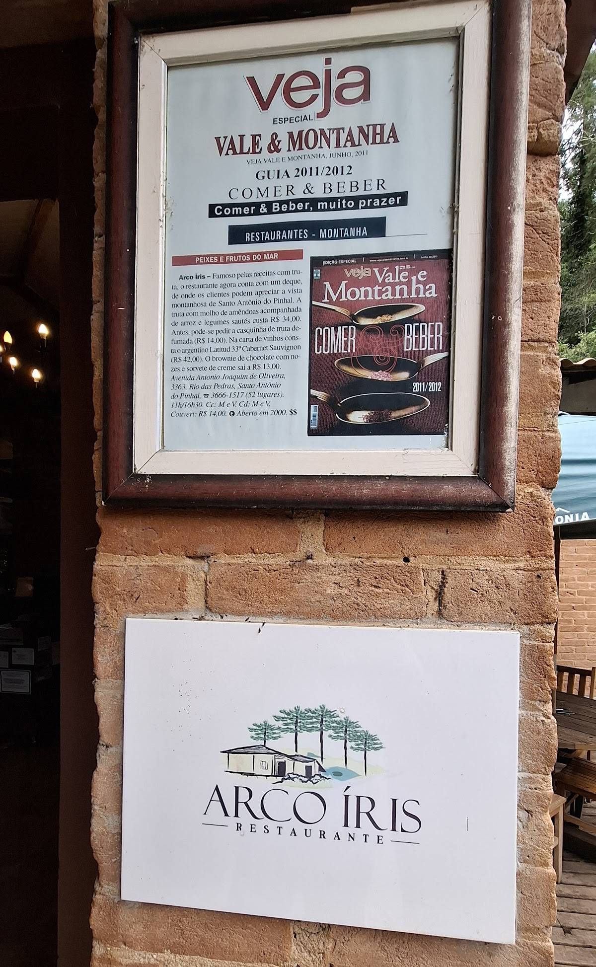 Restaurante Arco Íris cardápio