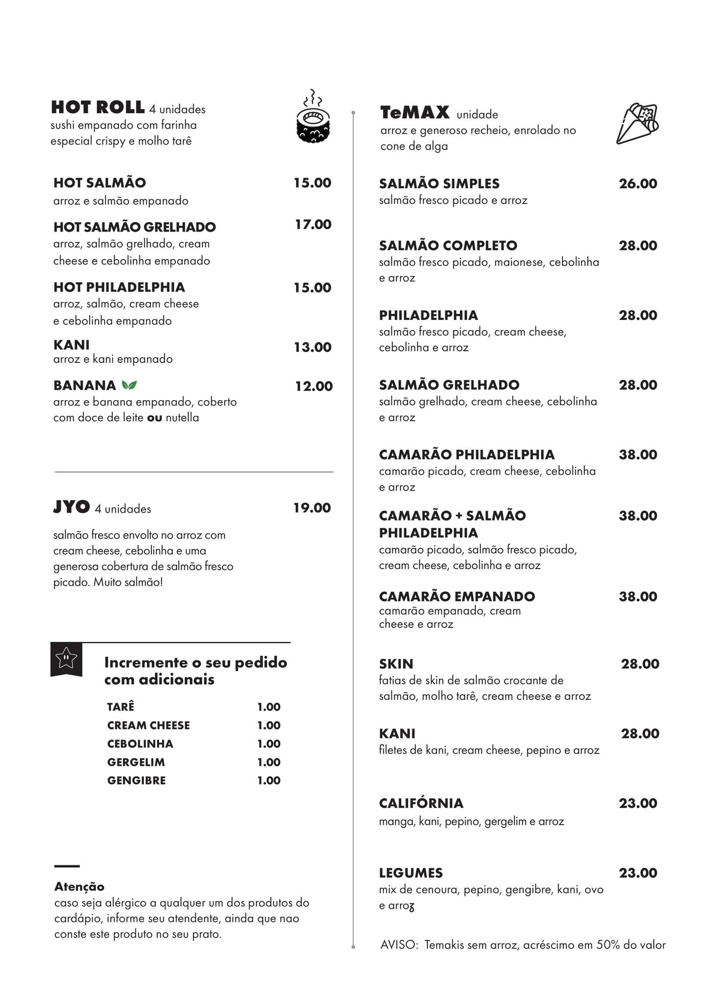 Restaurante Mensorê cardápio