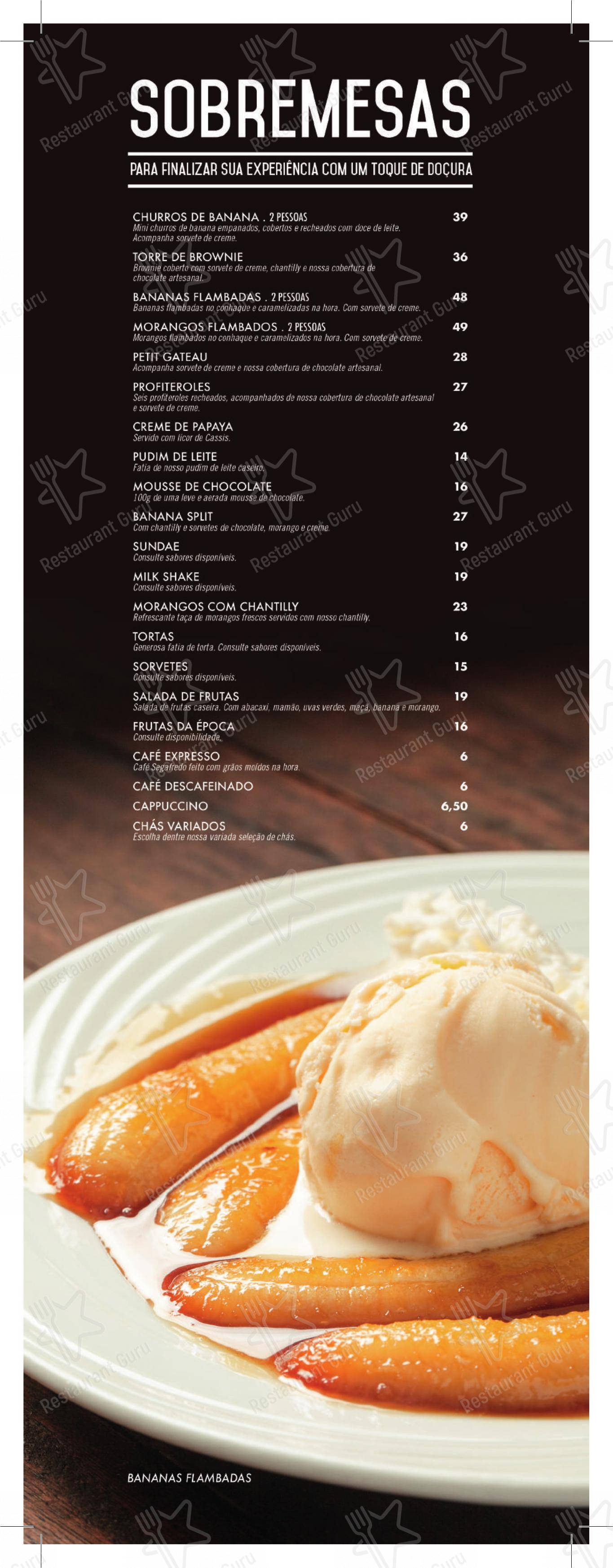 Menu para Restaurante Picanha & Etc - Barra da Tijuca restaurante
