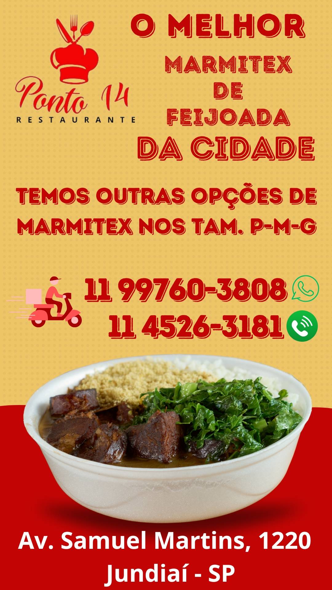 Restaurante Ponto 14 cardápio