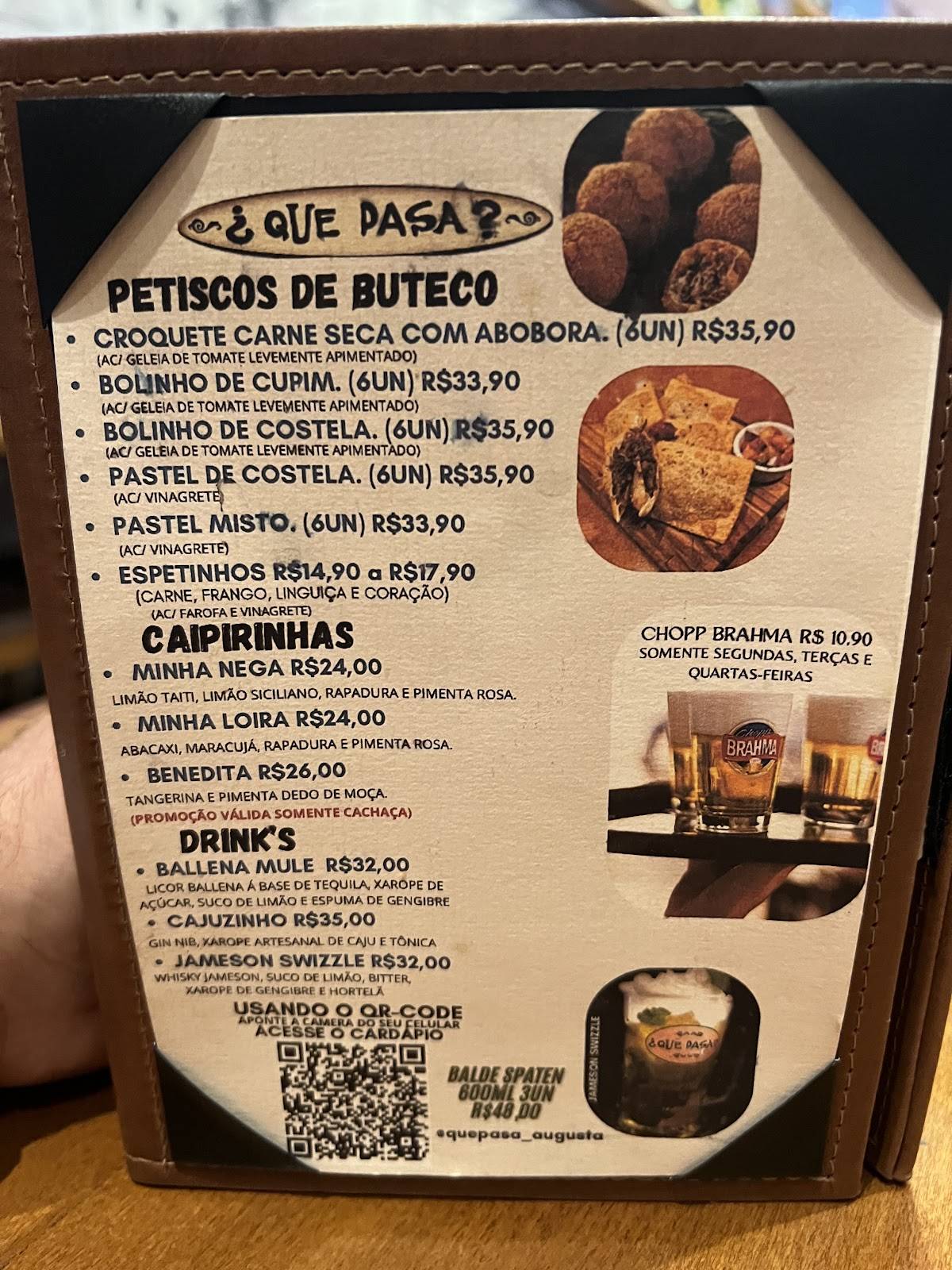 Restaurante Que Pasa? cardápio