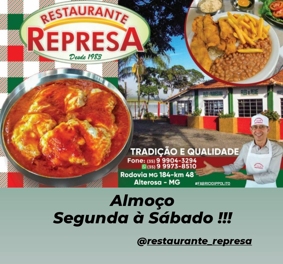 Restaurante Represa cardápio