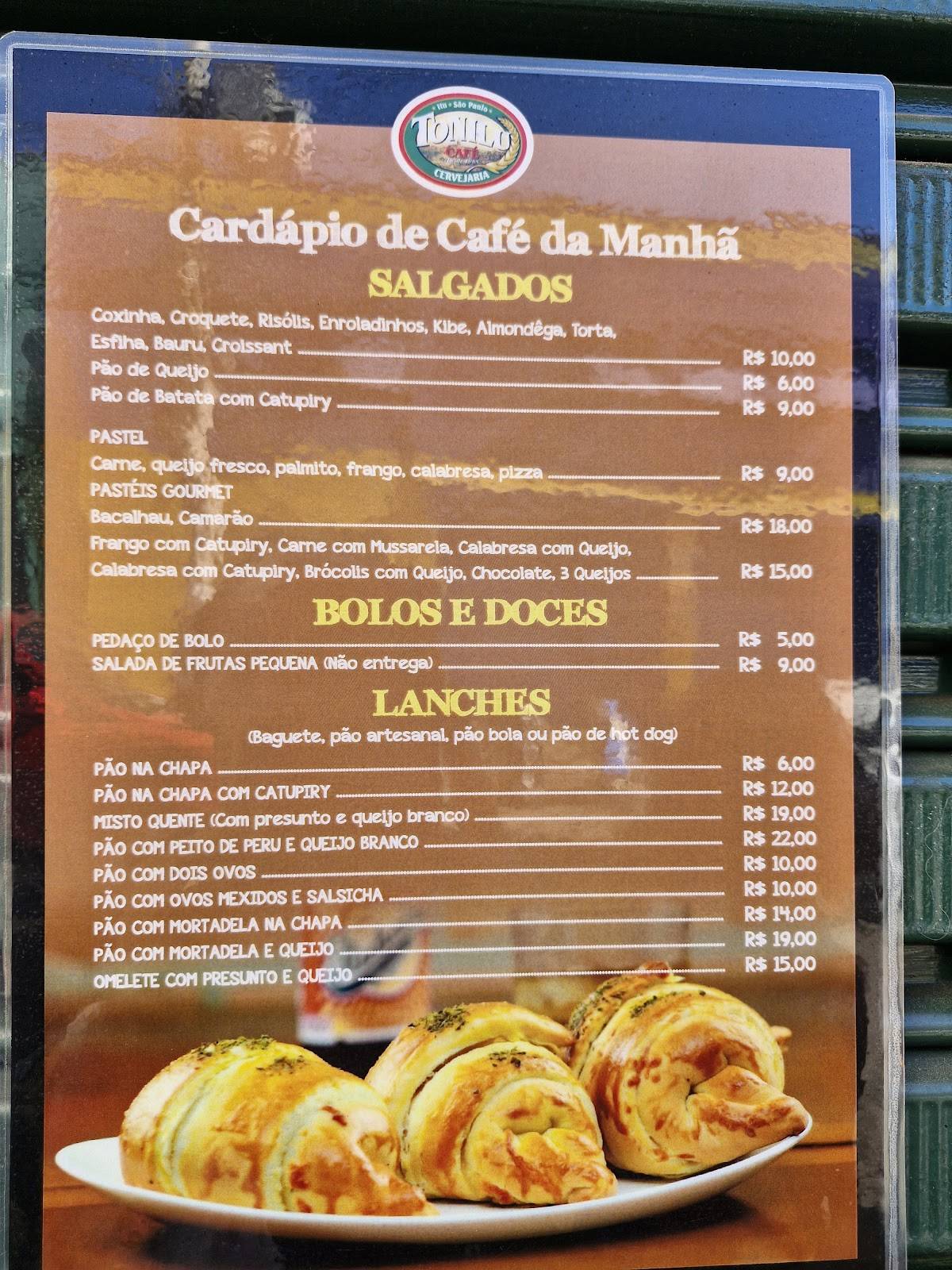 Menu em Restaurante Tonilu Café e Cervejaria, Itu, R Sete De Setembro