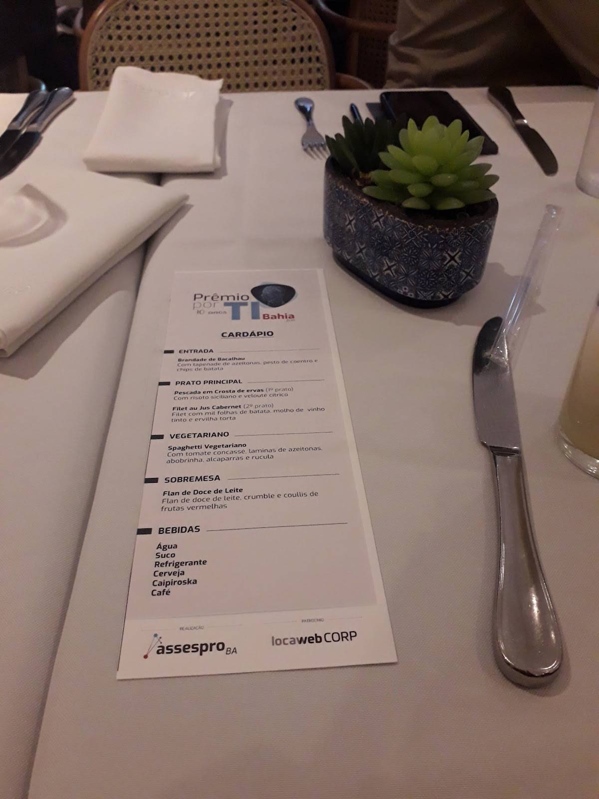 Restaurante Veleiro cardápio