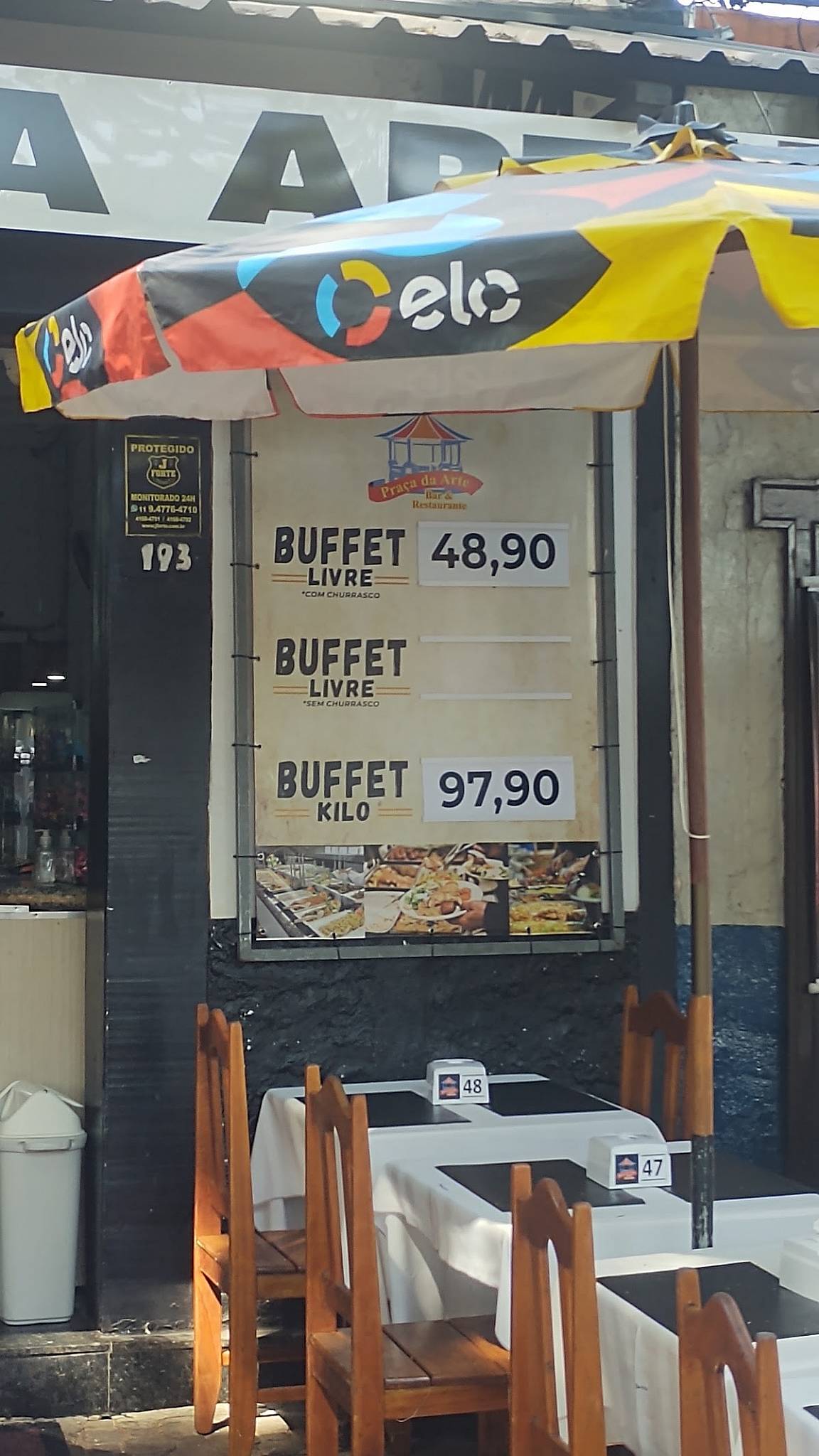 Restaurante & Bar Praça Da Arte cardápio