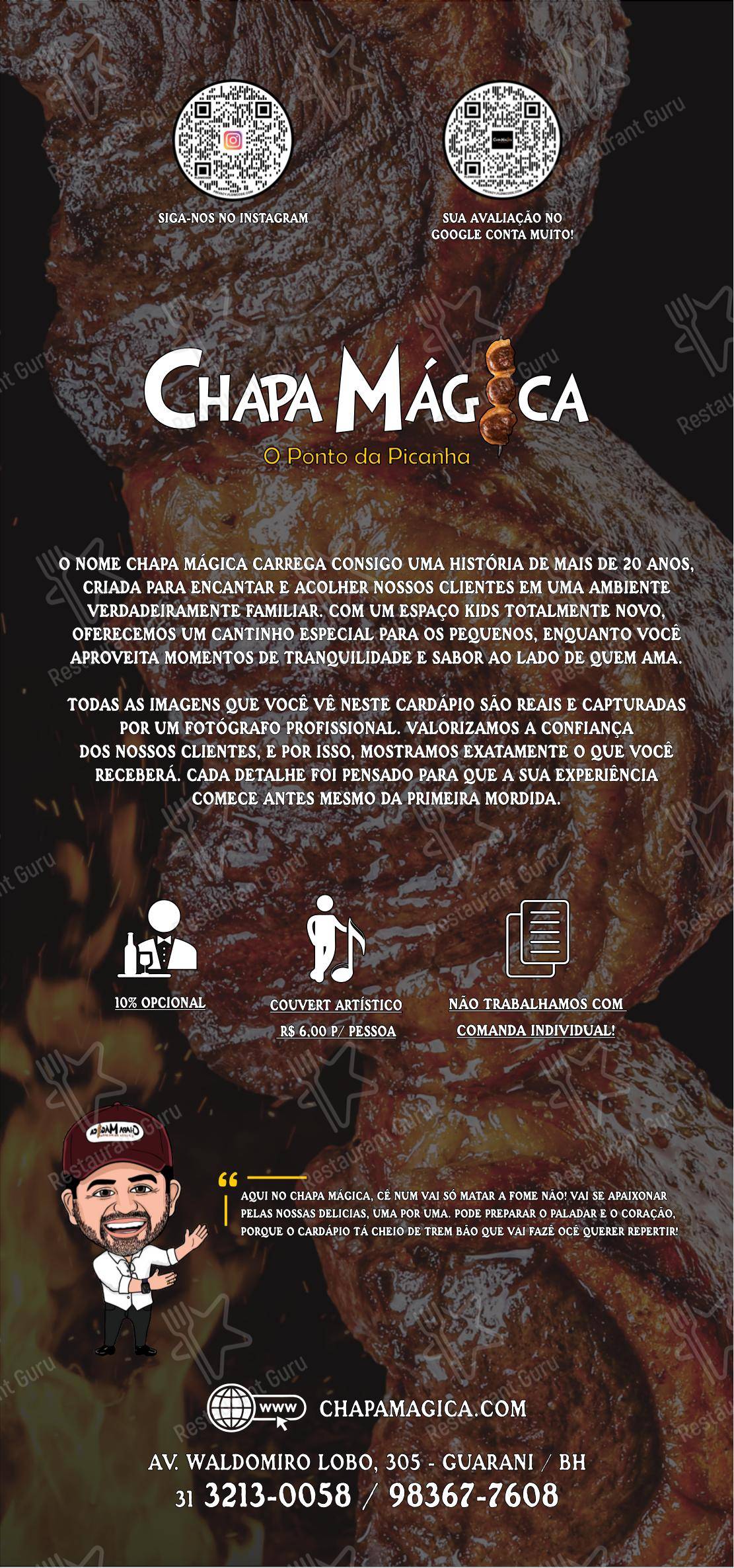 Chapa Mágica O Ponto Da Picanha - Menu