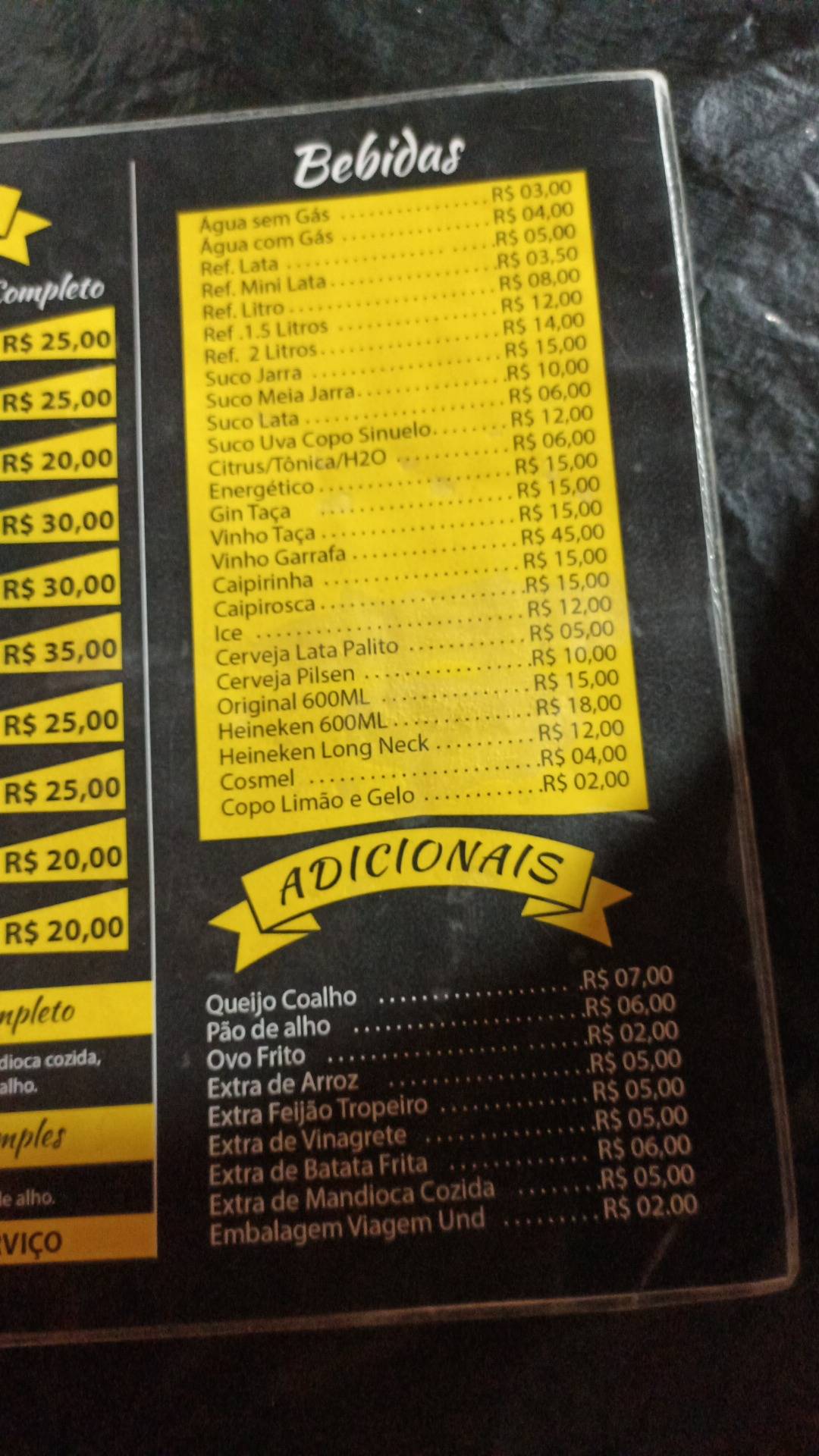 Magnu's Restaurante e Espetaria cardápio