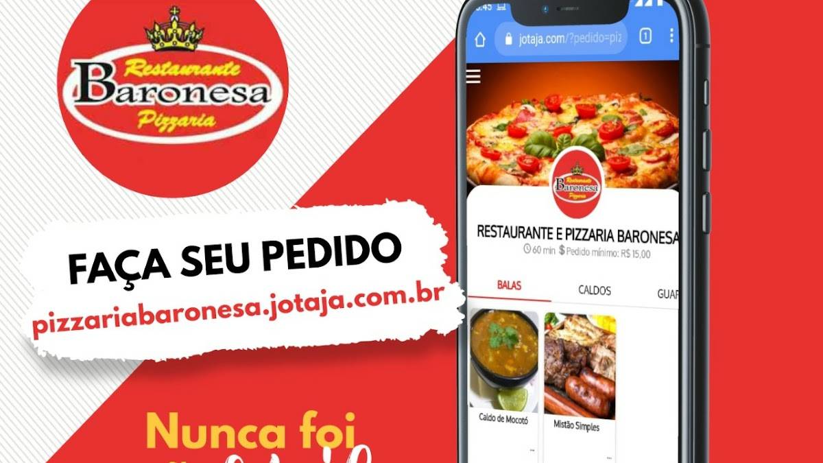 Restaurante e pizzaria Baronesa cardápio