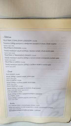 Menu di Restavracija Parma 