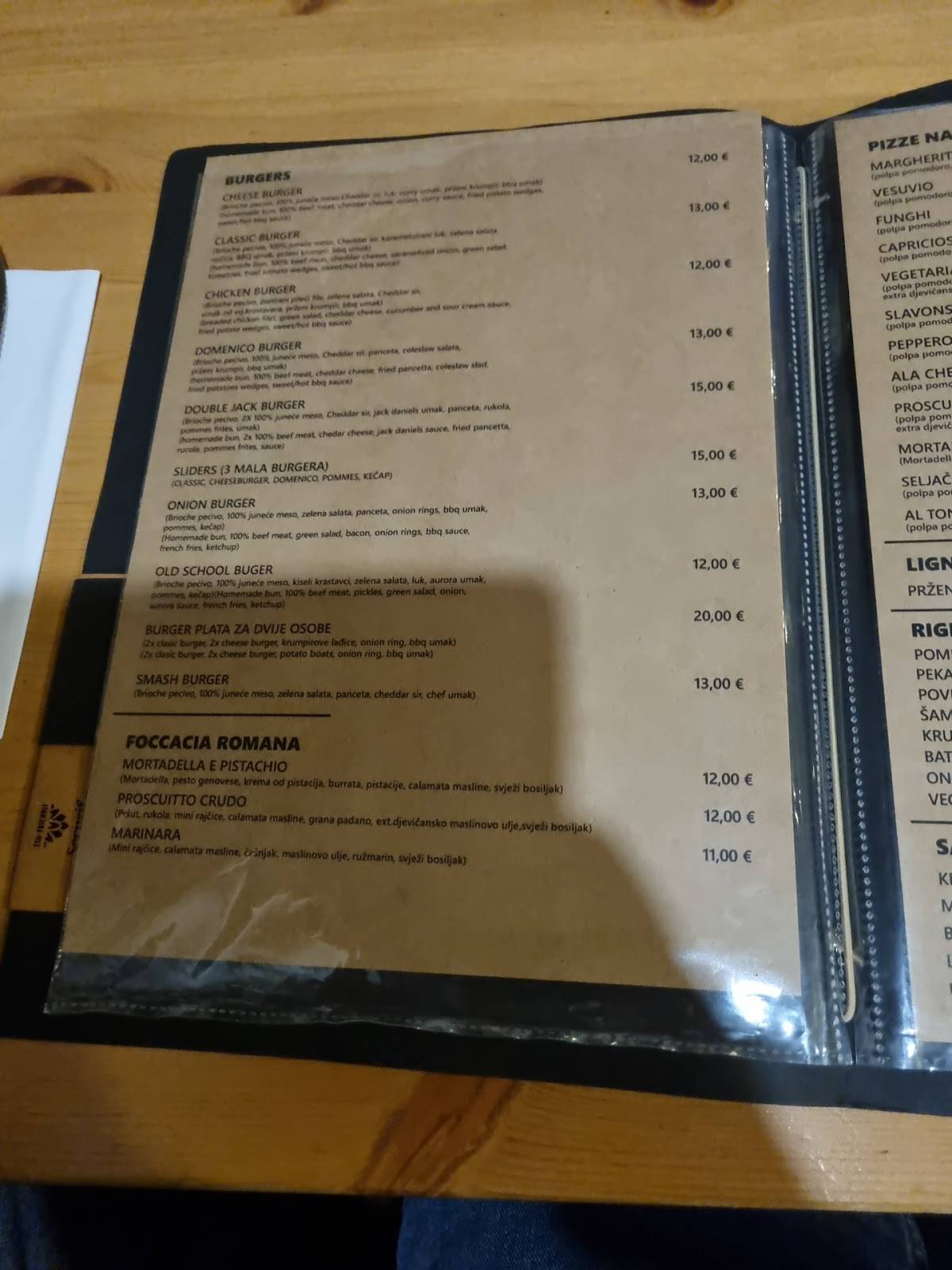 Menu di Restoran Domenico 