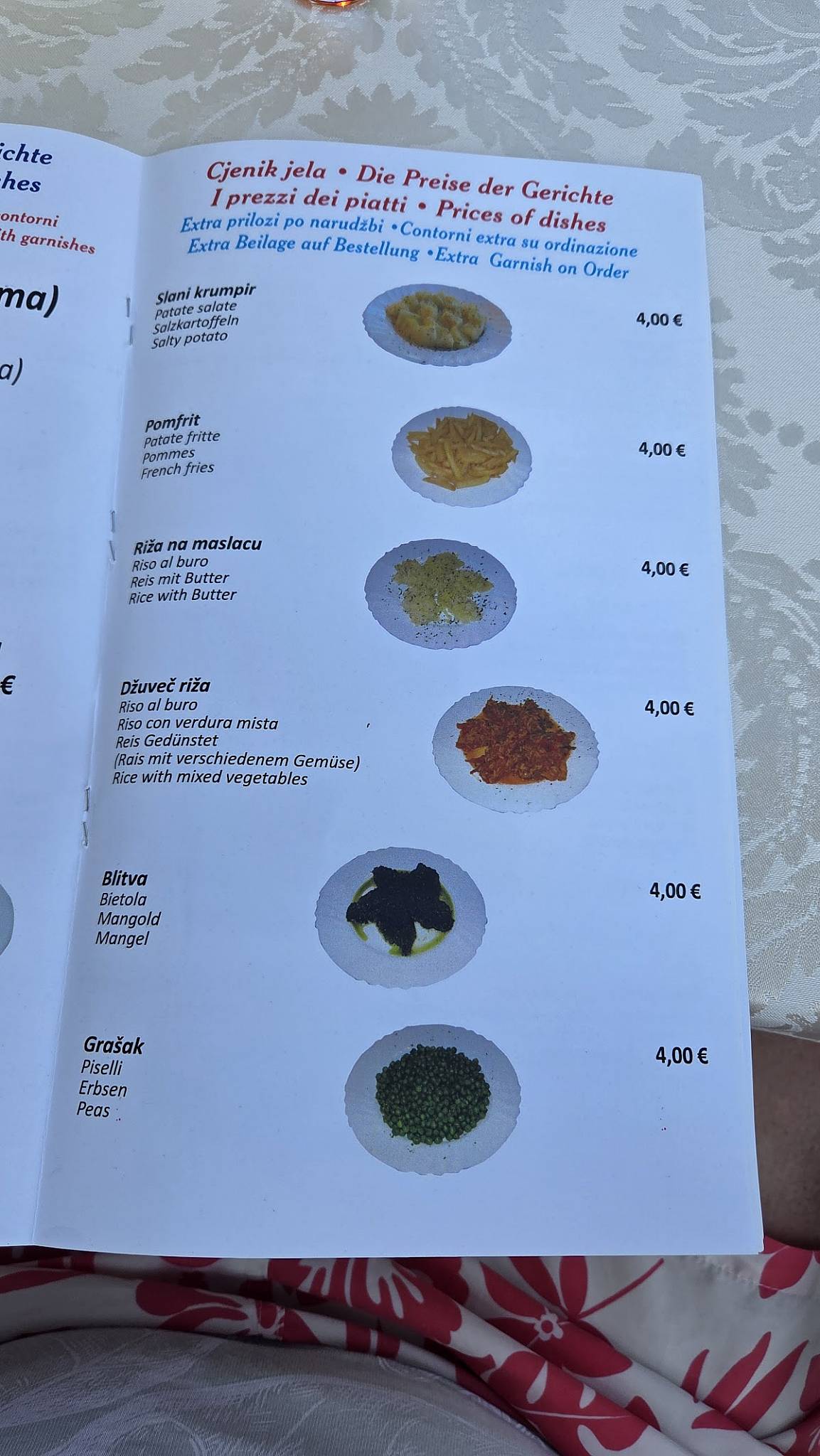 Menu di Restoran Ježevac 
