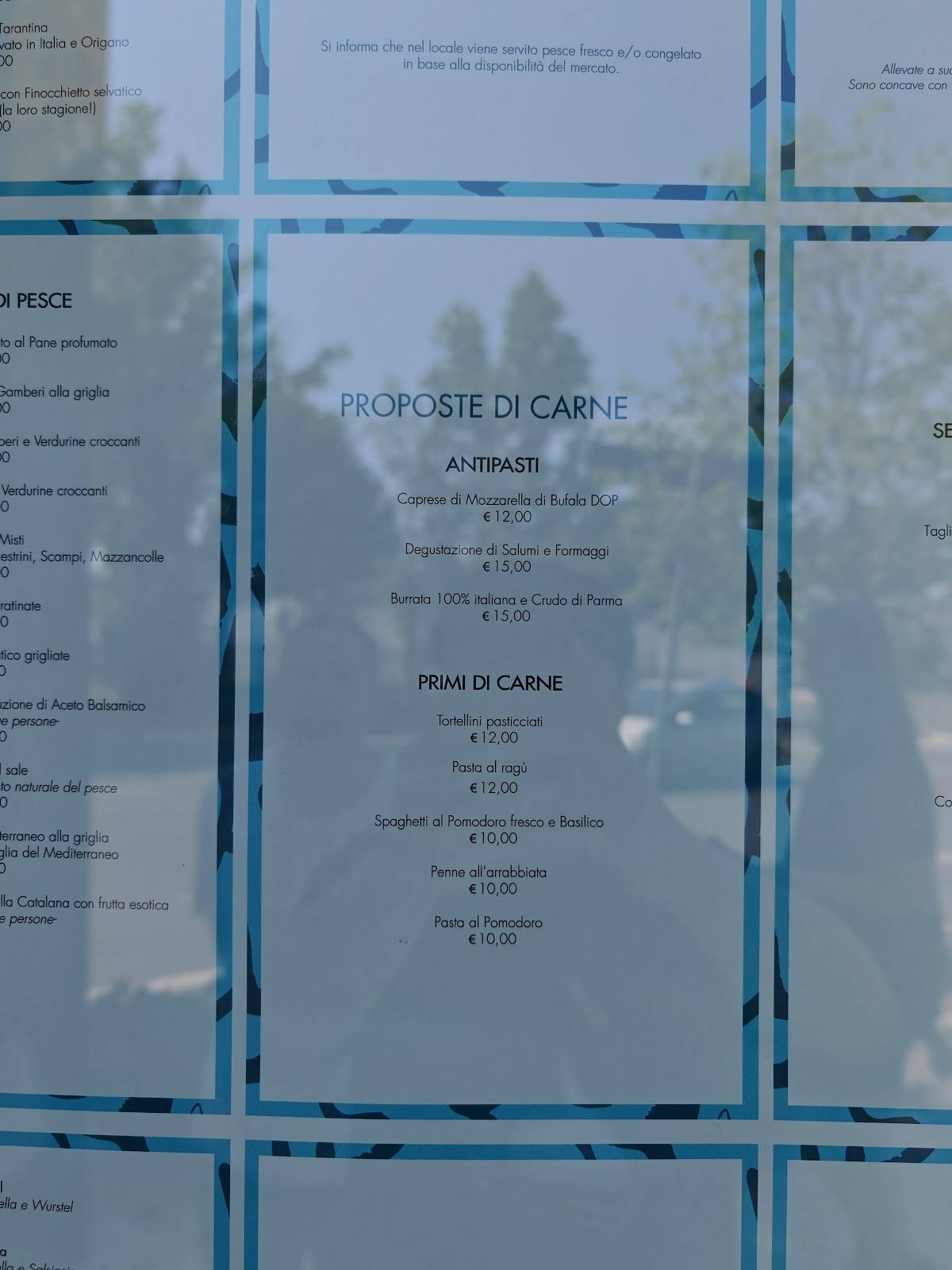 Menu di Il Peschereccio Ristorante 