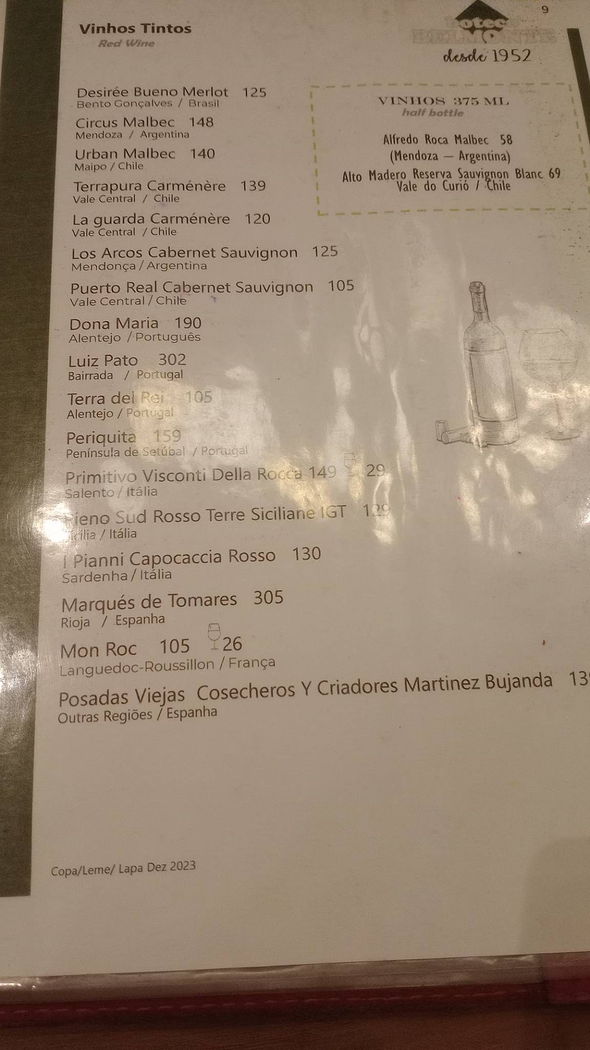 Boteco Belmonte cardápio