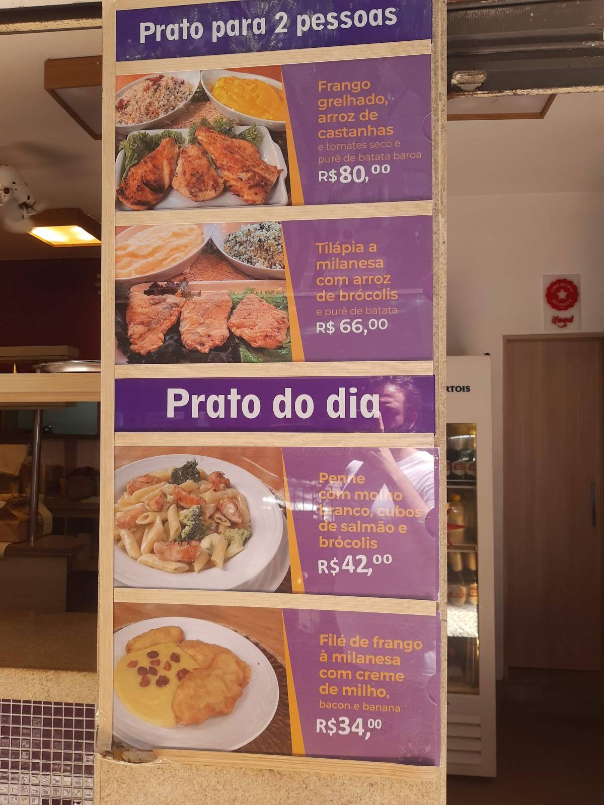 Conexão Arte cardápio