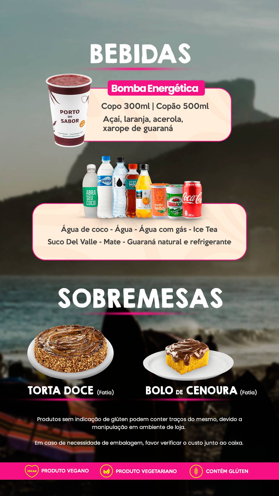 Porto Do Sabor - Città América cardápio