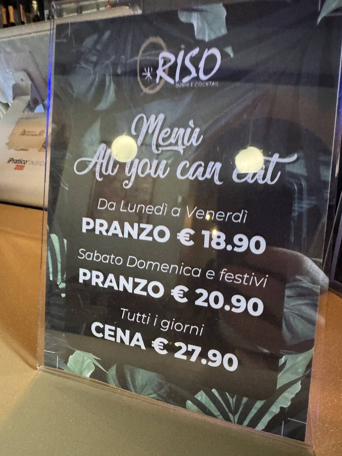 Menu di Riso Sushi&Cocktail 