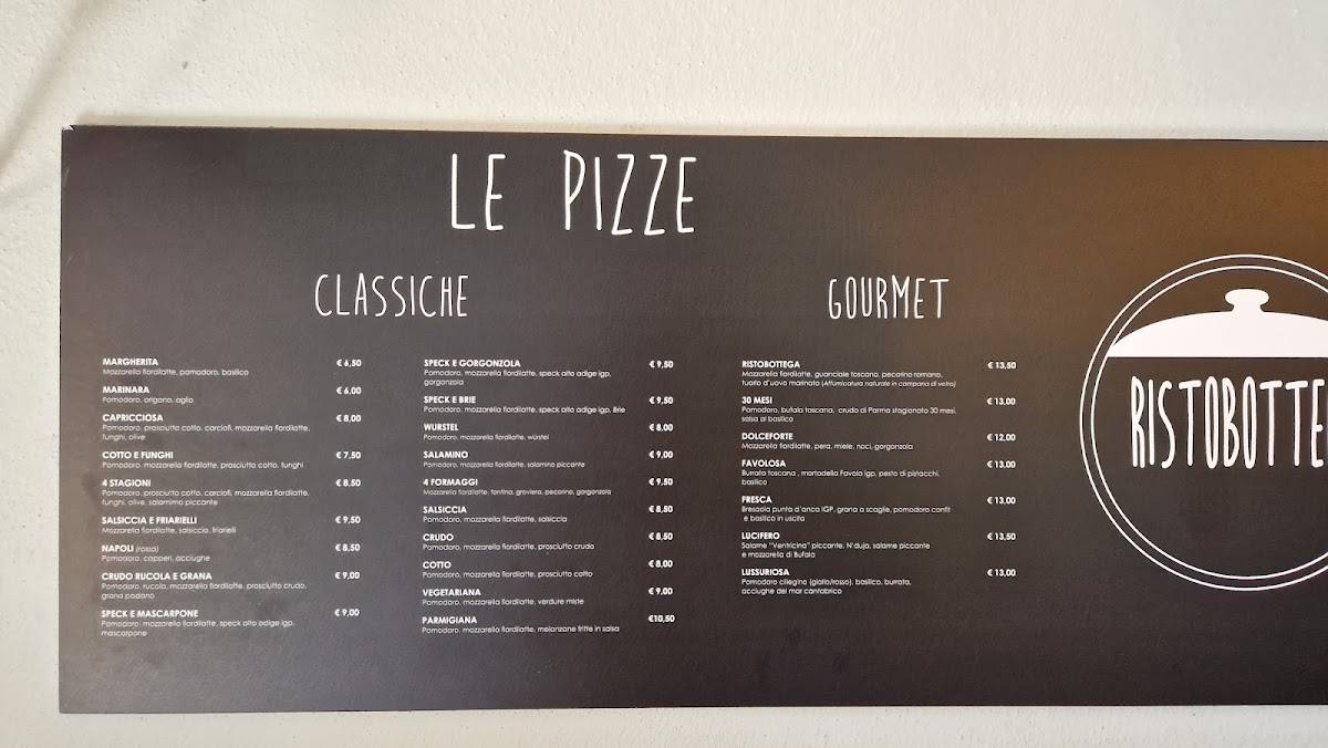 Menu di Ristobottega Tomei 