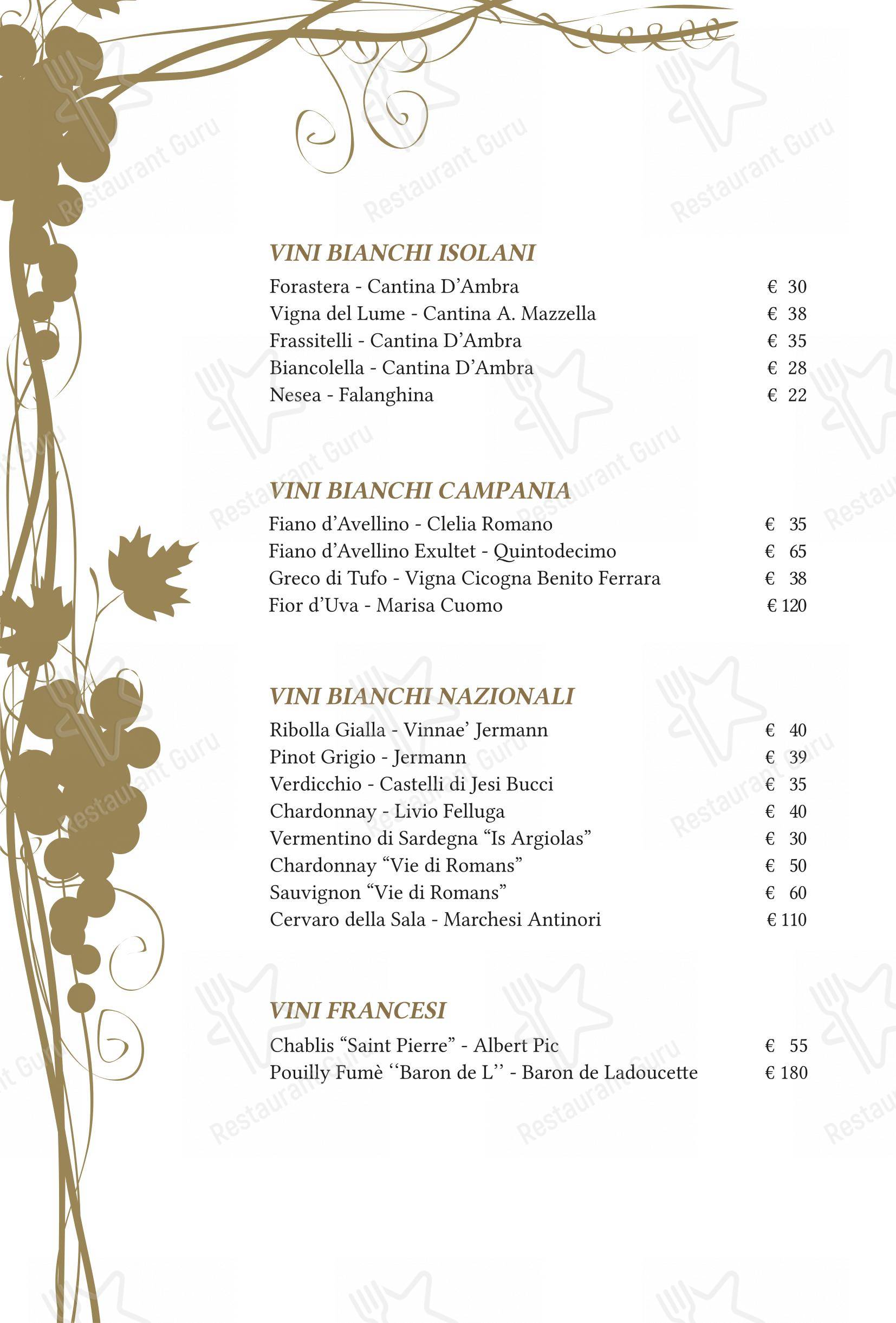 Menu per Ristorante Caterina a Mare in Lacco Ameno