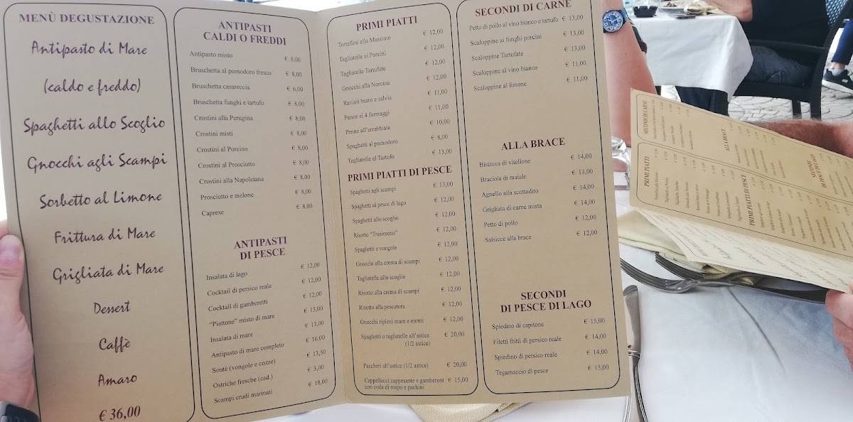 Menu di Ristorante Da Massimo - Specialità Pesce di Mare 
