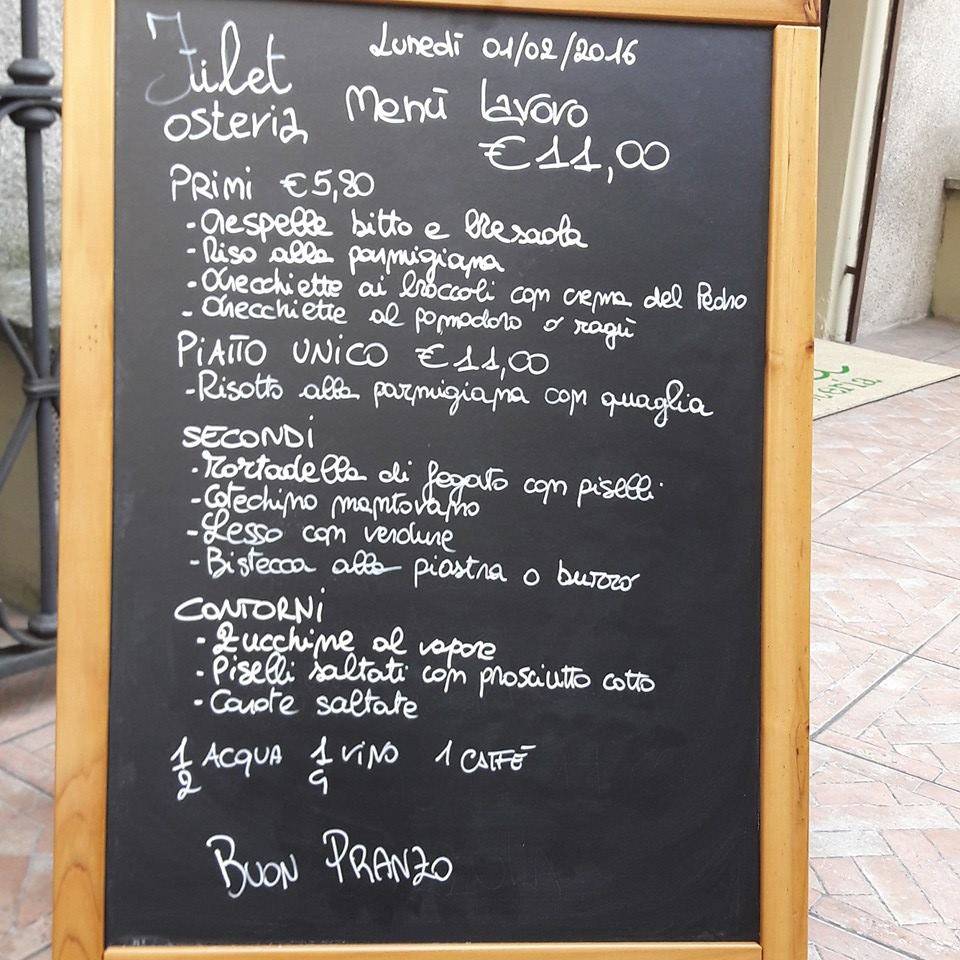 Menu di Filet salumeria 